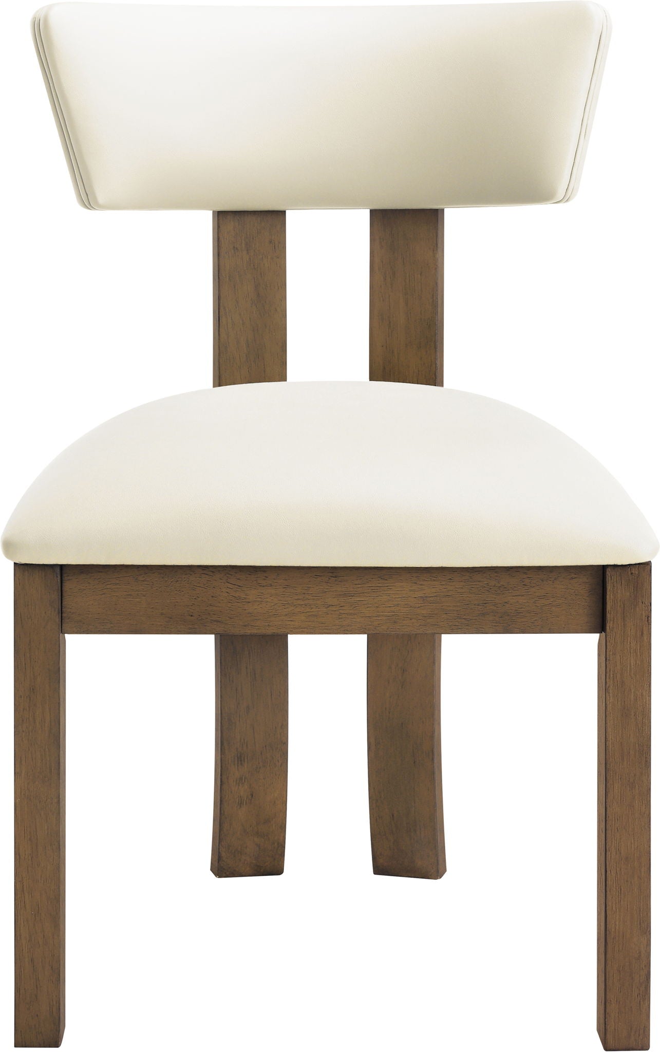 Lavrin - Vegan Leather Upholstered Dining Side Chair (Set of 2) - Walnut Base - Urban Living Furniture (Los Angeles, CA)