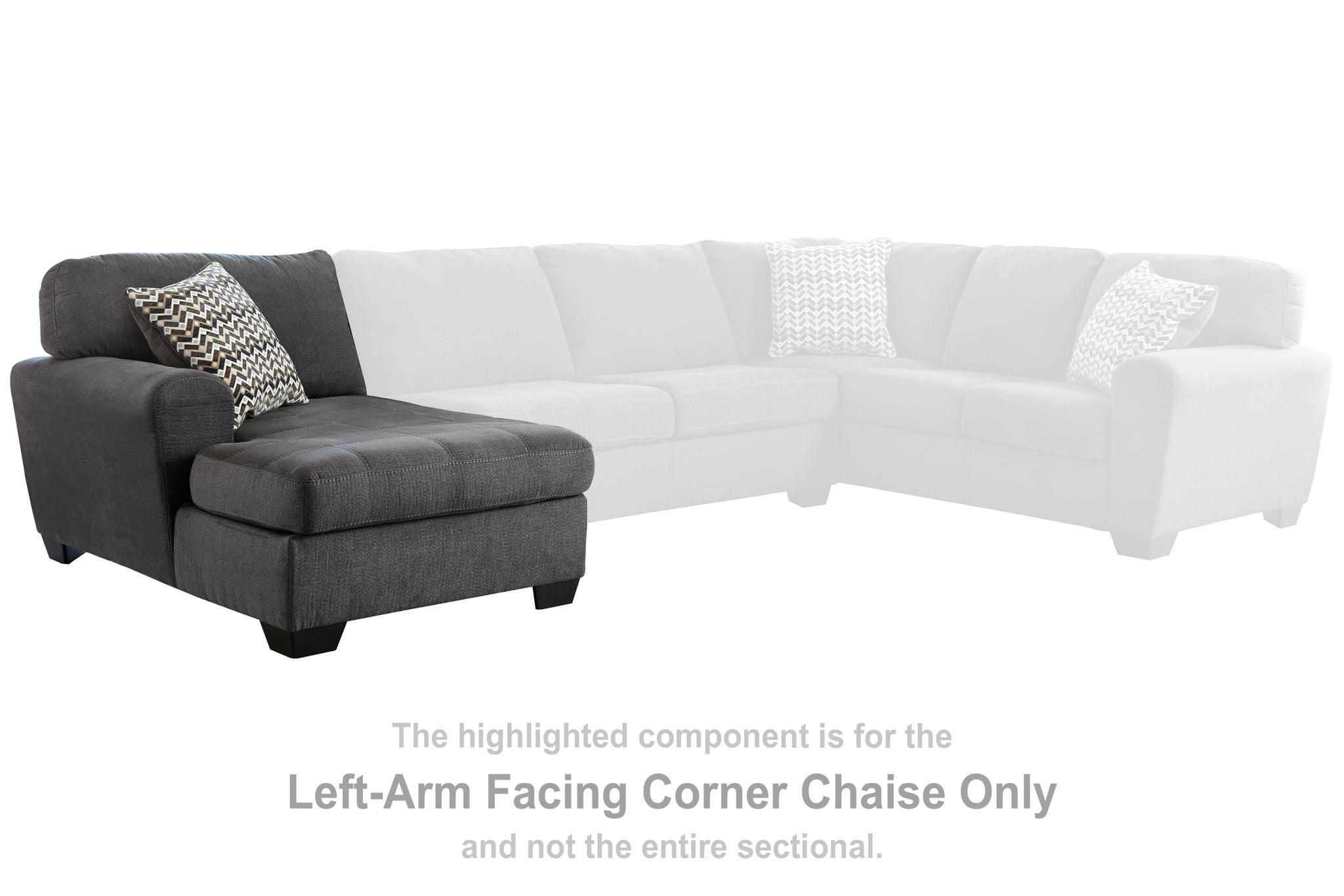 Ambee - Slate - LAF Corner Chaise - Urban Living Furniture (Los Angeles, CA)