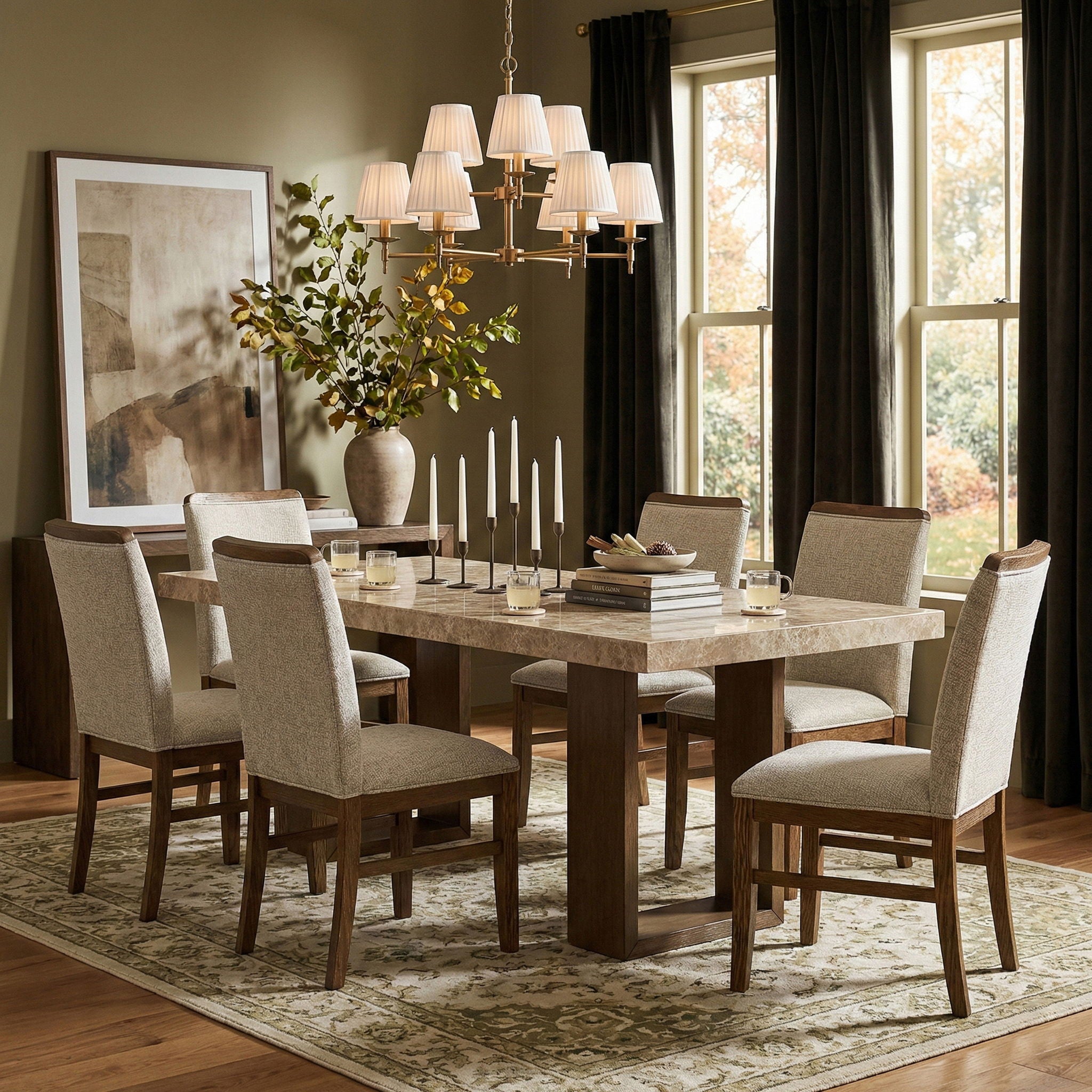 Ananda - Fabric Upholstered Dining Chair (Set of 2) - Urban Living Furniture (Los Angeles, CA)