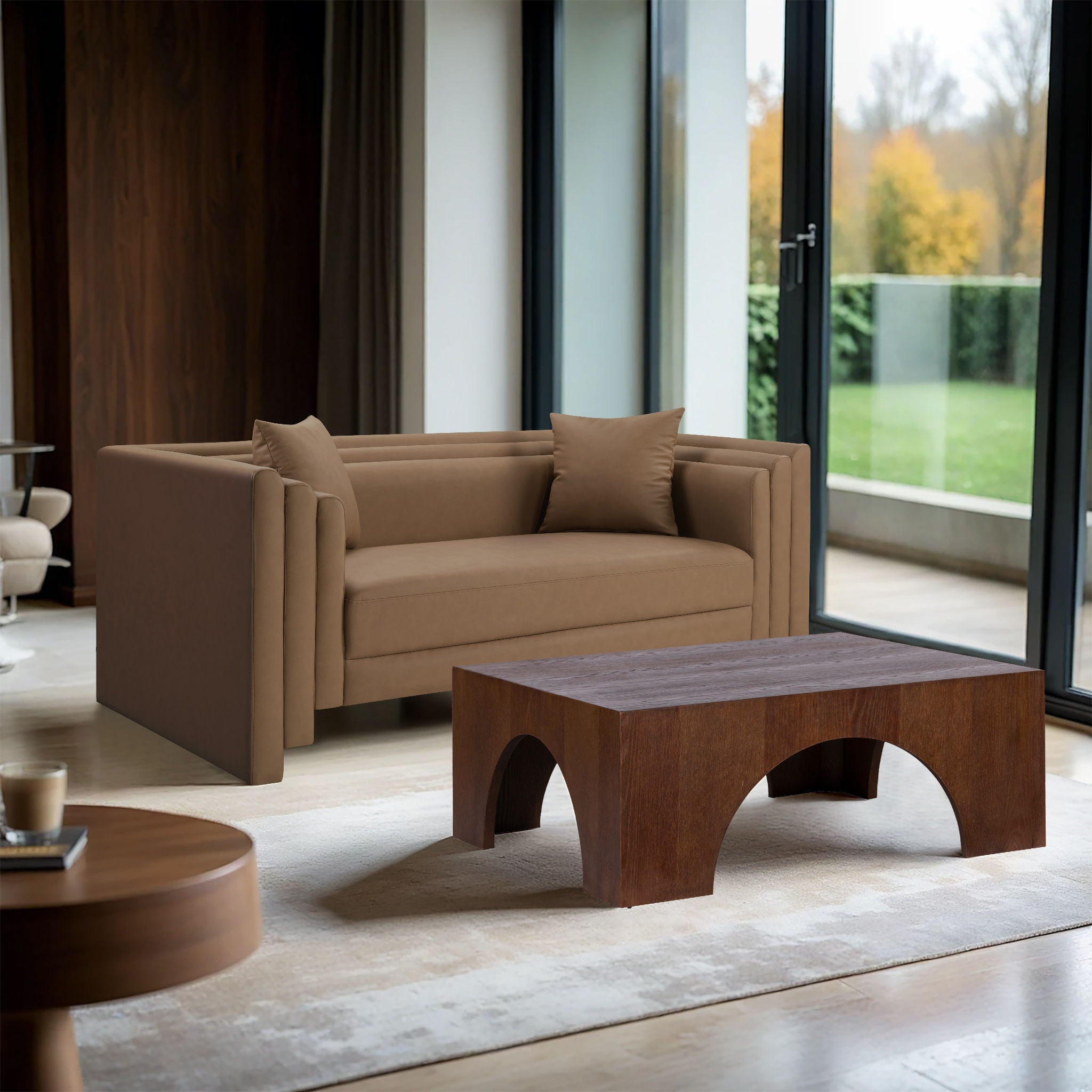 Everett - Vegan Leather Upholstered Loveseat - Urban Living Furniture (Los Angeles, CA)