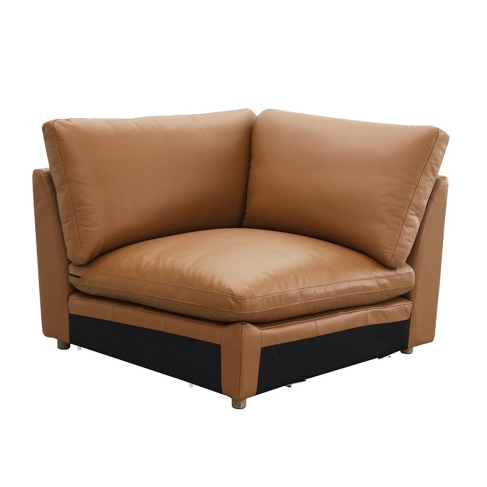 Brighton - Modular Wedge - Brown Top Grain Leather - Urban Living Furniture (Los Angeles, CA)