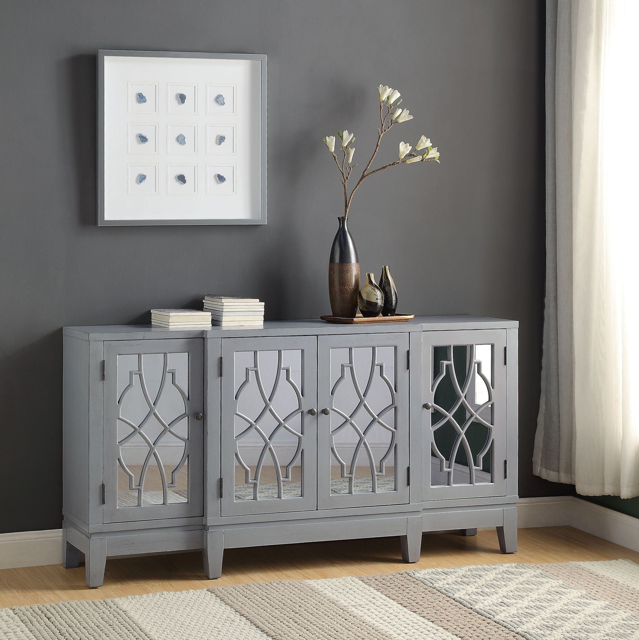 Magdi - Console Cabinet - Antique Gray - Urban Living Furniture (Los Angeles, CA)