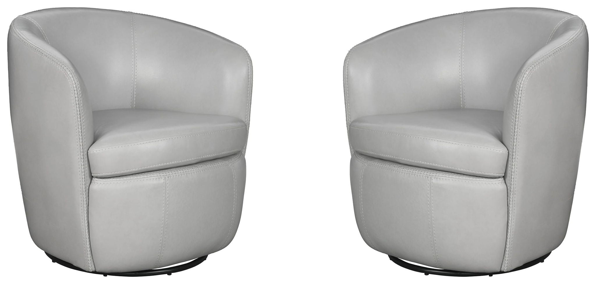 Barolo - 100% Italian Leather Swivel Club Chair (Set of 2) - Urban Living Furniture (Los Angeles, CA)