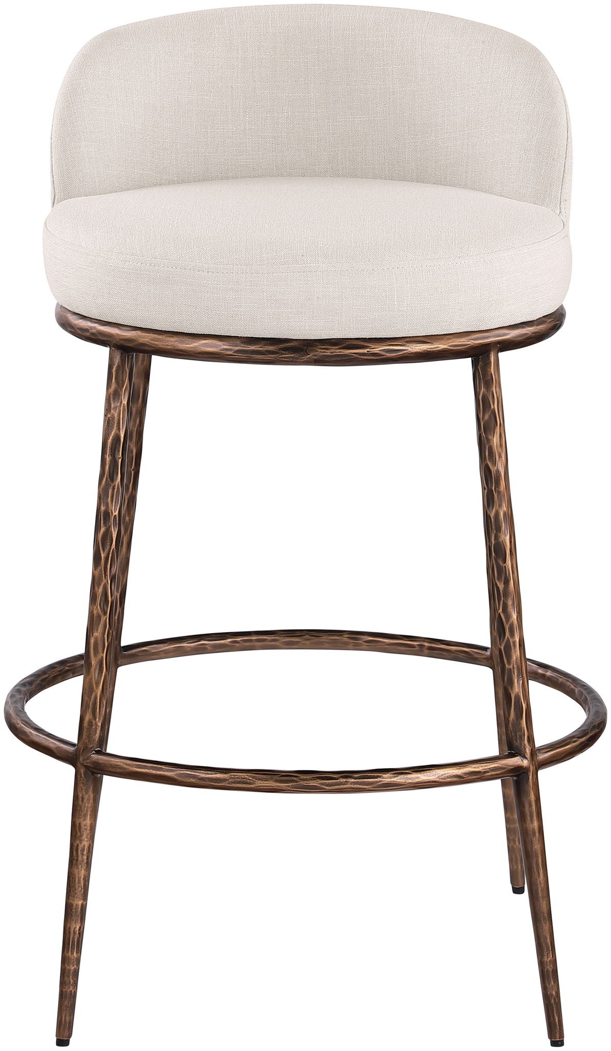 Ferro - Performance Fabric Upholstered Bar Stool - Antique Bronze - Urban Living Furniture (Los Angeles, CA)
