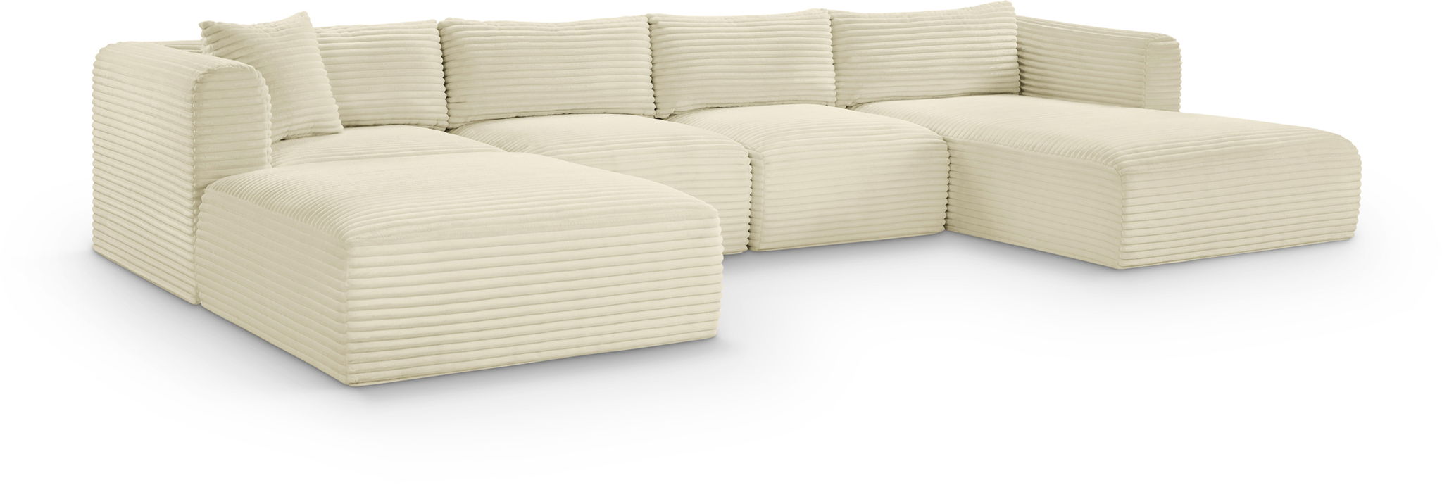 Shaggy - 5 Piece Modular Sectional With Chaise And Ottoman - Urban Living Furniture (Los Angeles, CA)