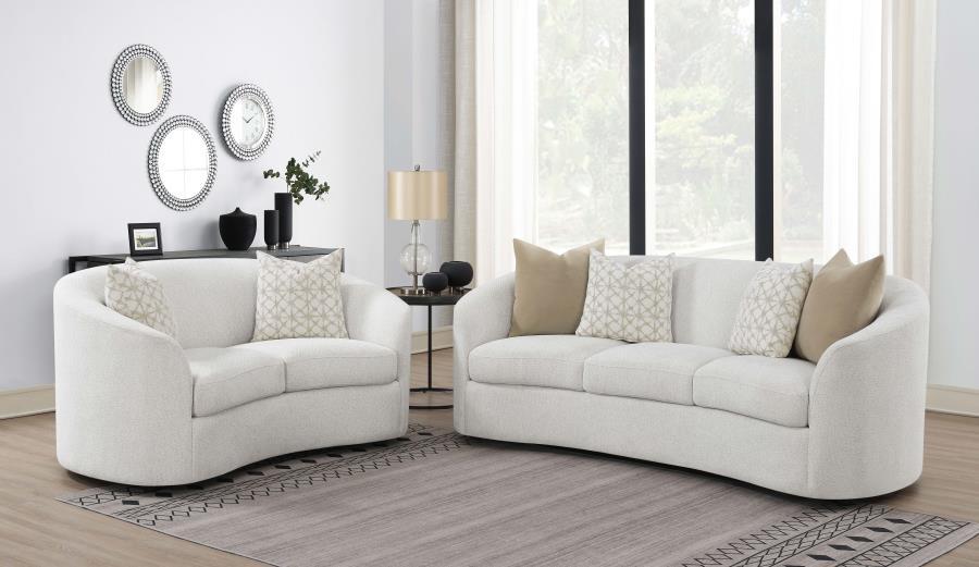 Rainn - Boucle Upholstered Sloped Arm Sofa Set - Urban Living Furniture (Los Angeles, CA)