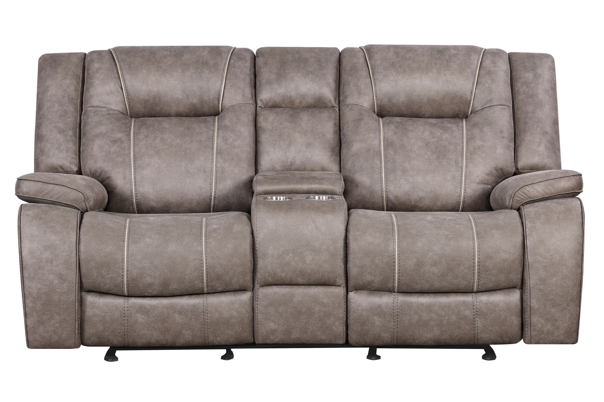 Blake - Reclining Console Loveseat - Desert Taupe - Urban Living Furniture (Los Angeles, CA)
