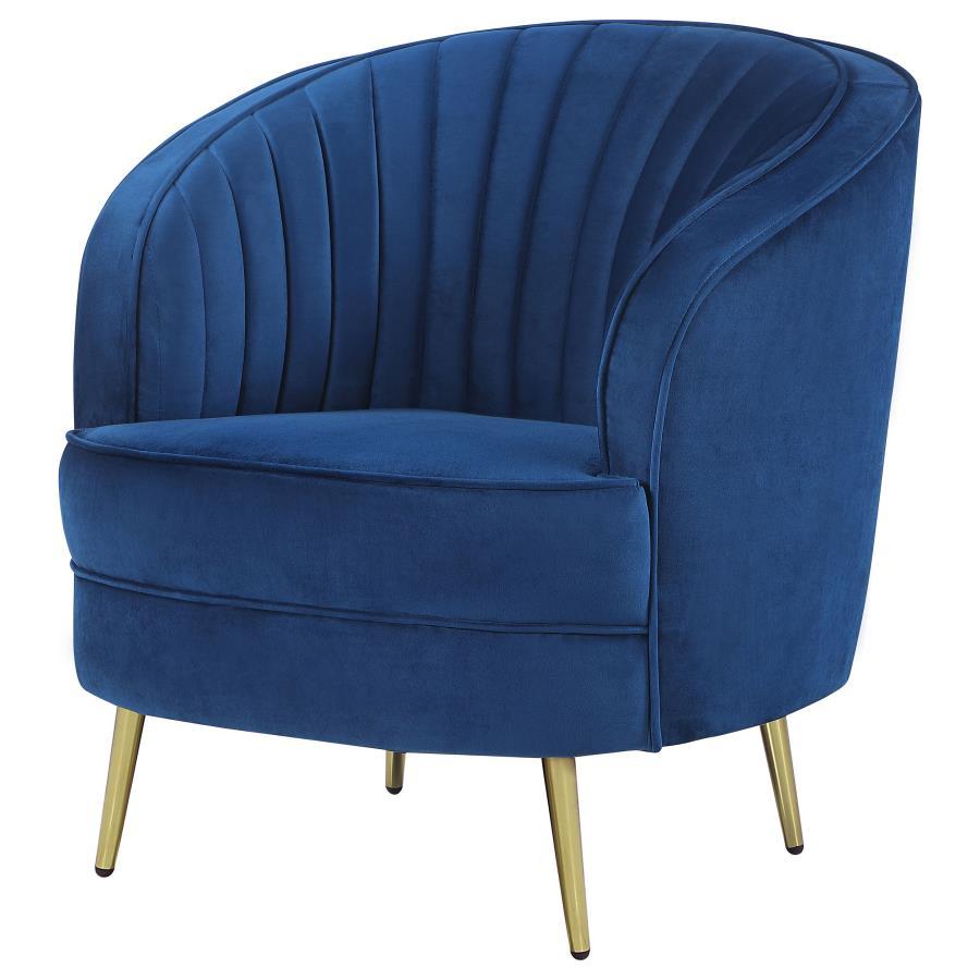 Sophia - Upholstered Channel Tufted Barrel Accent Chair - Urban Living Furniture (Los Angeles, CA)