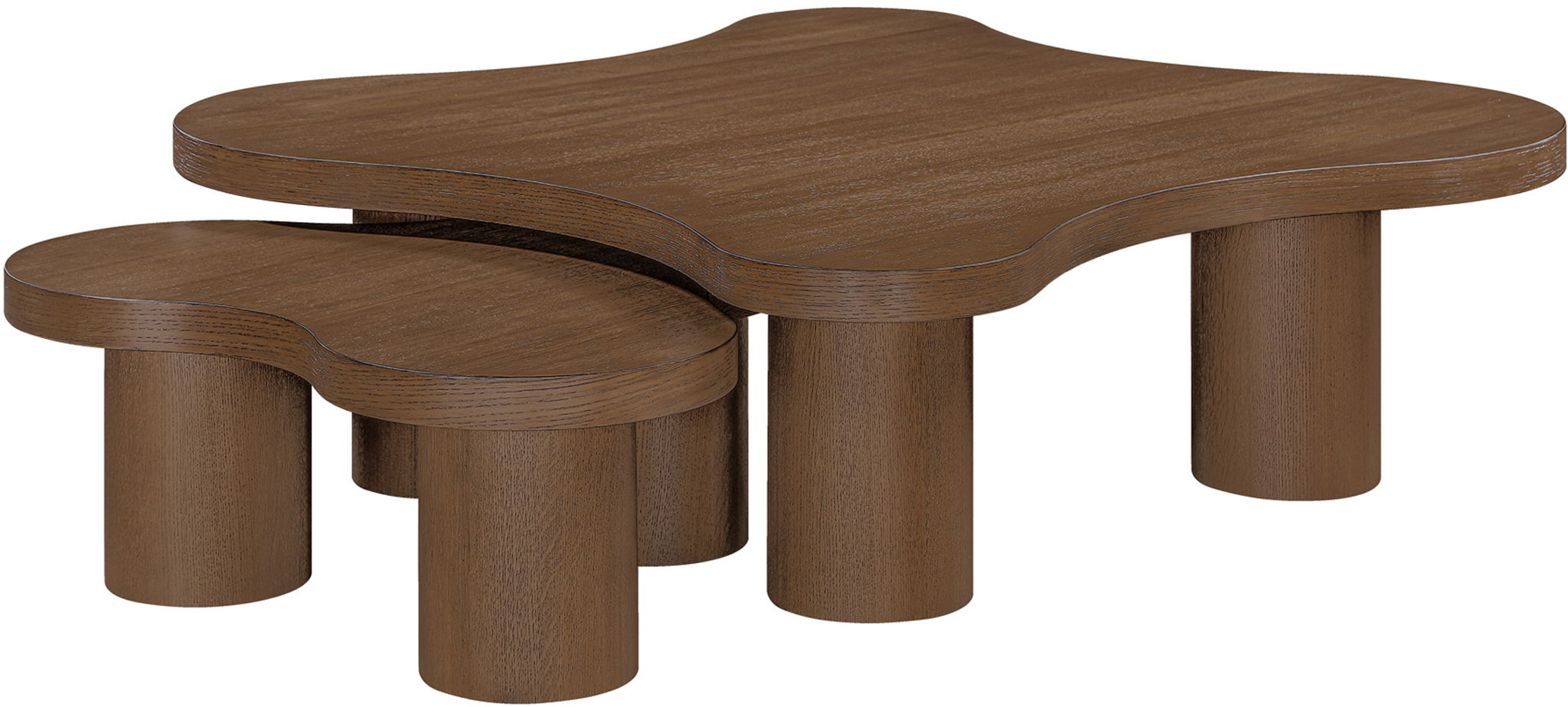 Cove - Oak Veneer And Solid Wood 2 Piece Coffee Table - Urban Living Furniture (Los Angeles, CA)