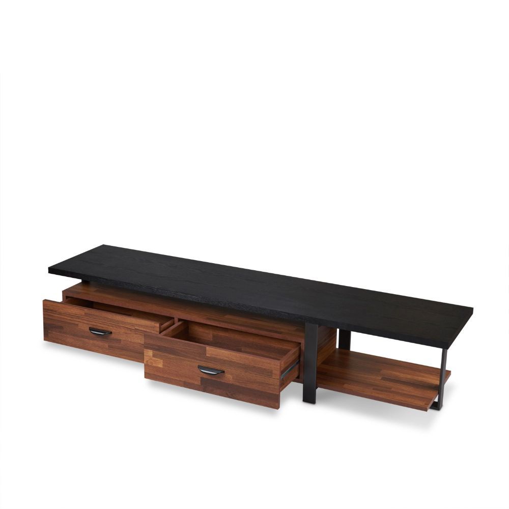 Elling - TV Stand - Walnut & Black - Urban Living Furniture (Los Angeles, CA)