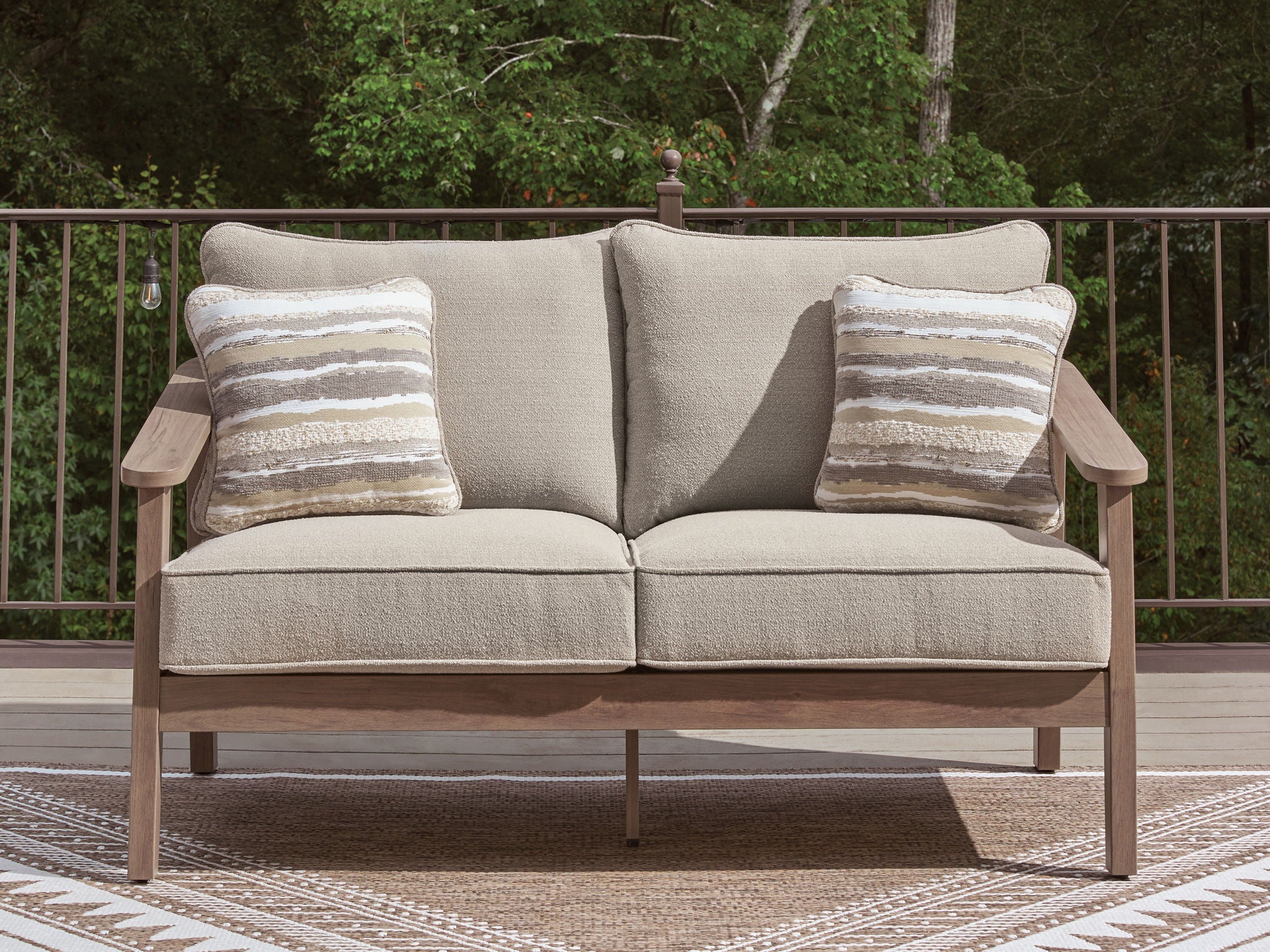 Harmony Headlands - Loveseat With Cushion - Natural / Gray - Urban Living Furniture (Los Angeles, CA)