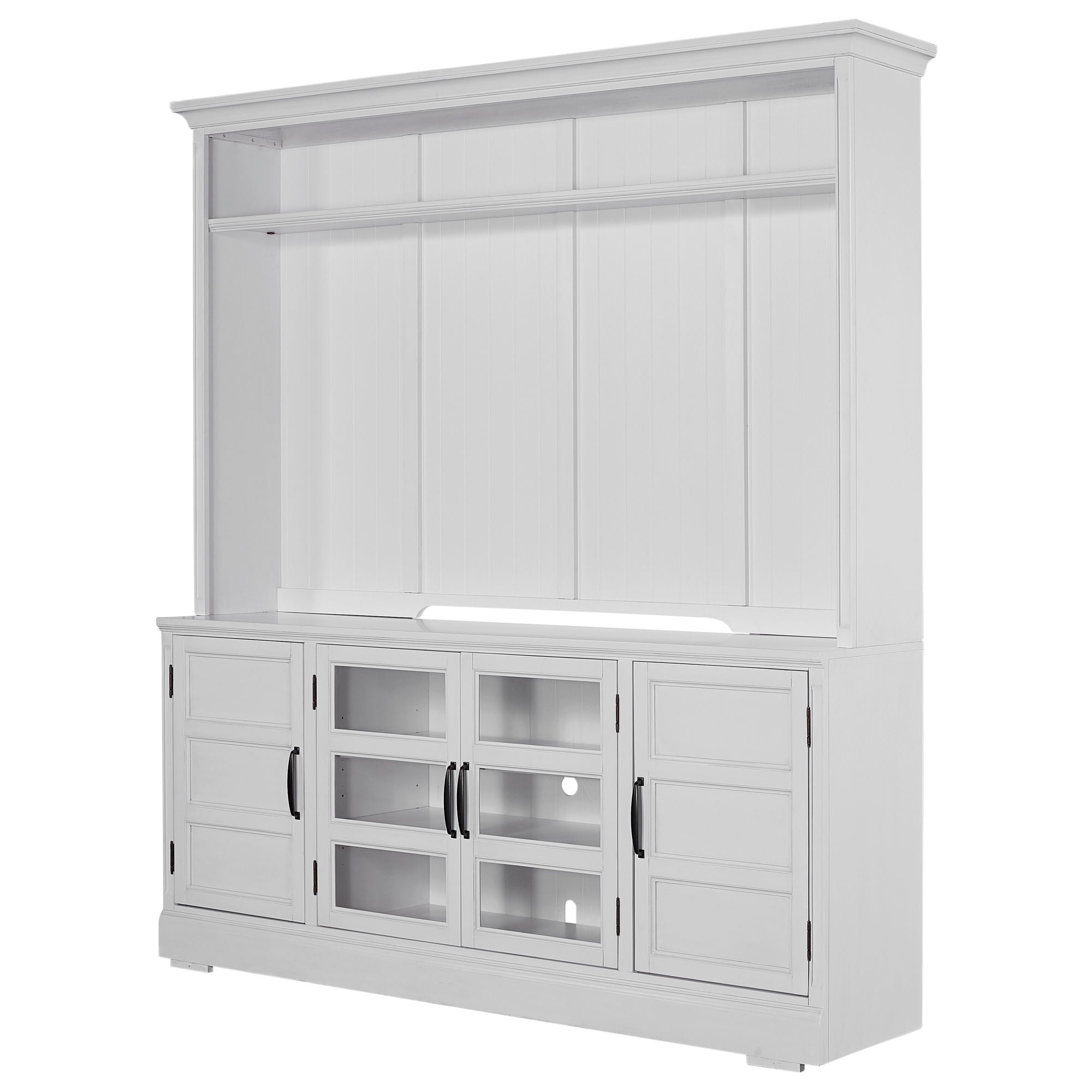 Shoreham - 76" TV Console With Hutch - Effortless White - Urban Living Furniture (Los Angeles, CA)