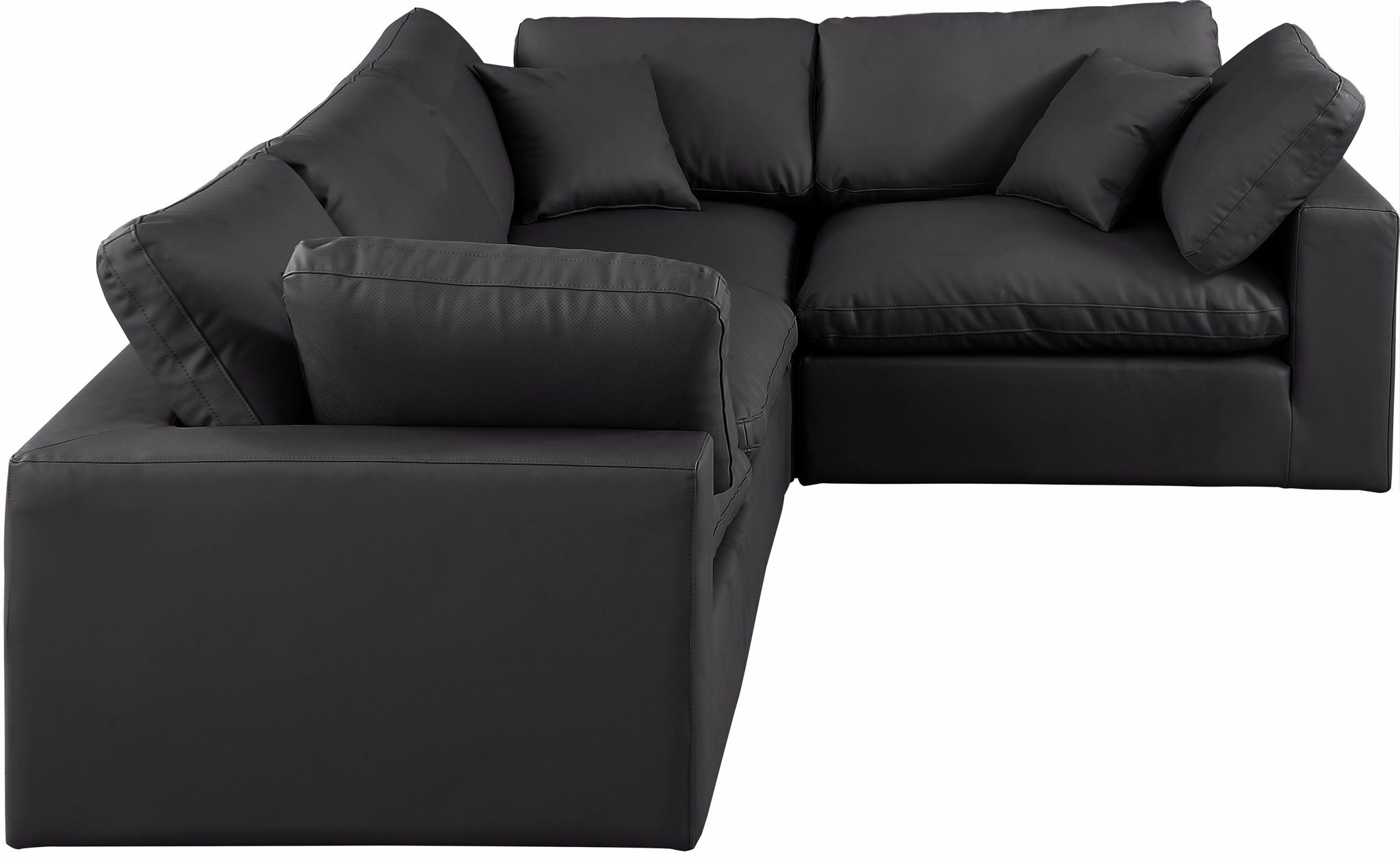Comfy - 4 Piece Faux Leather Modular Sectional - Urban Living Furniture (Los Angeles, CA)