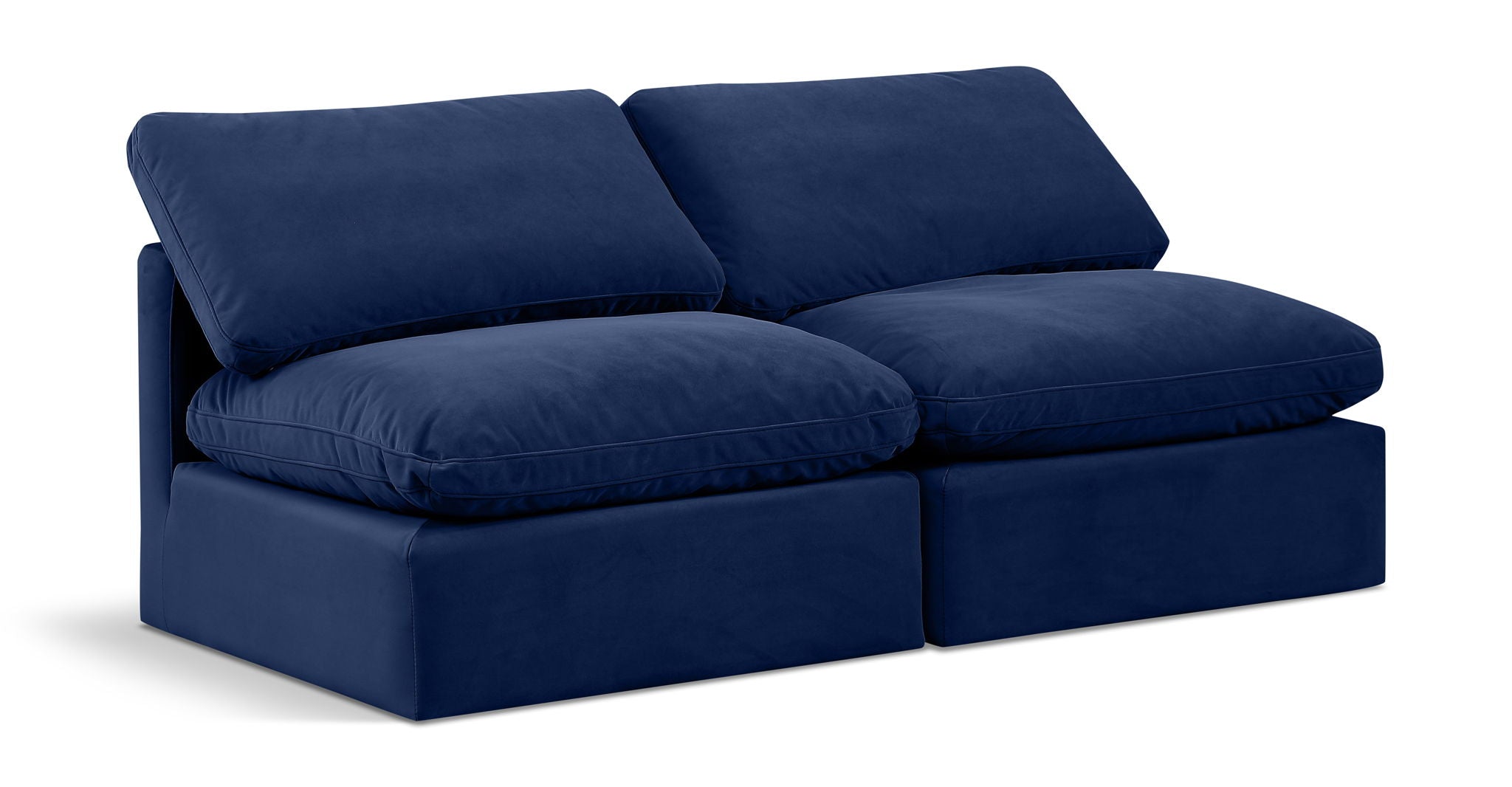 Indulge - Velvet 2 Seat Modular Armless Sofa - Urban Living Furniture (Los Angeles, CA)