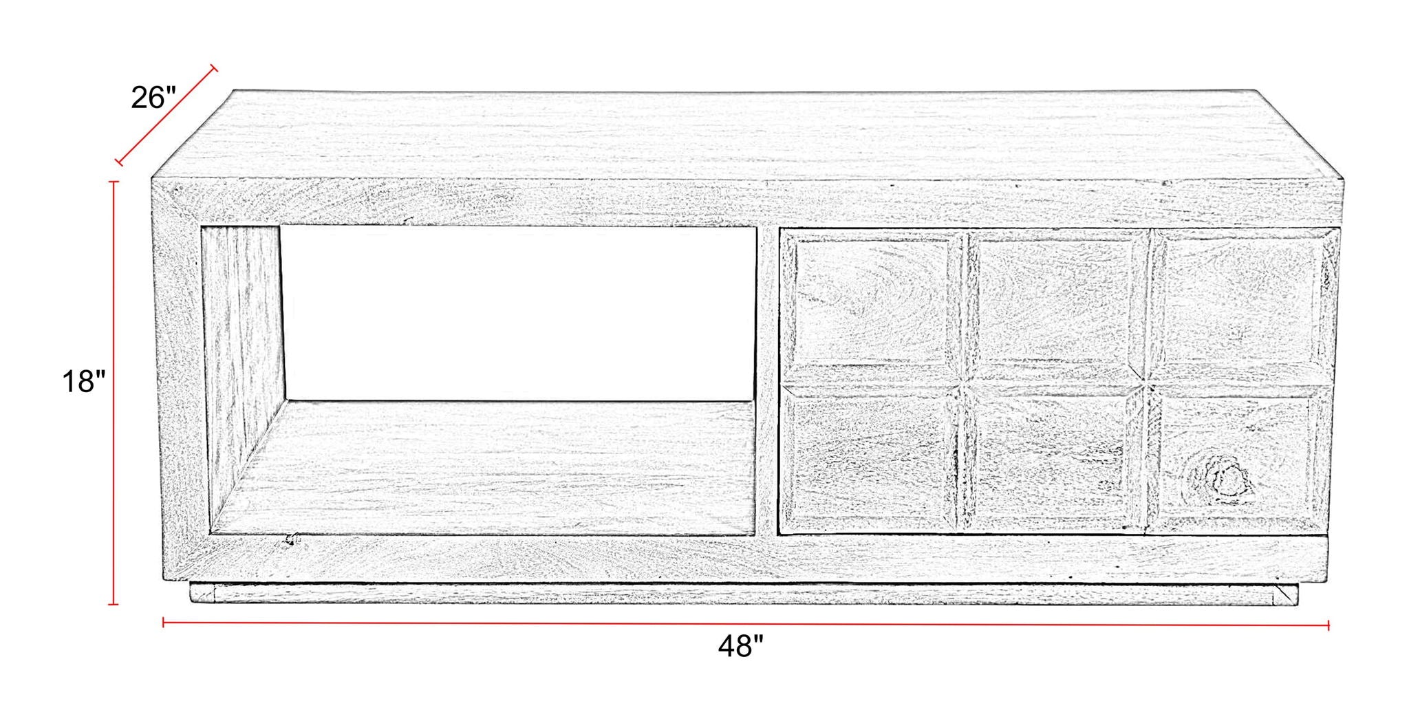 Laguna - Wood Table - Urban Living Furniture (Los Angeles, CA)