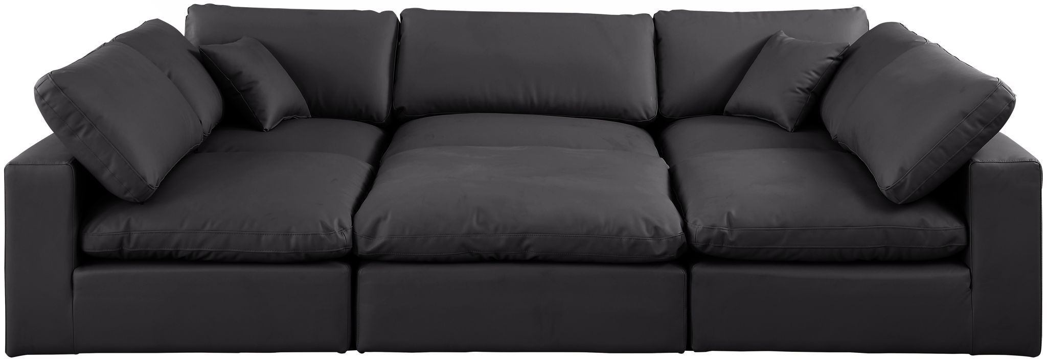 Comfy - 6 Piece Faux Leather Sectional - Urban Living Furniture (Los Angeles, CA)