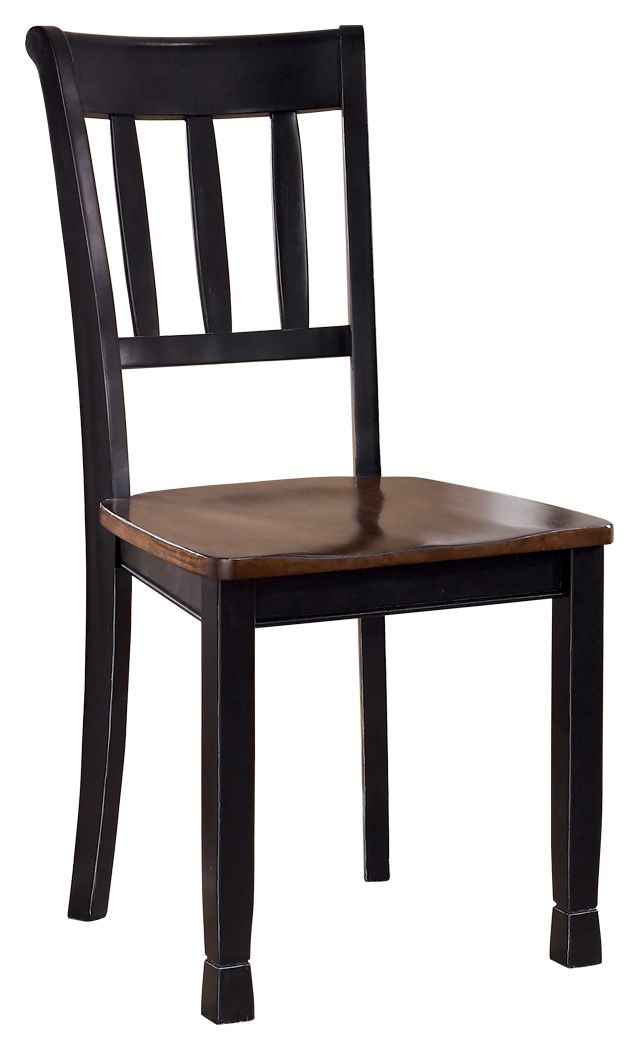 Owingsville - Black / Brown - Dining Room Side Chair (Set of 2) - Urban Living Furniture (Los Angeles, CA)