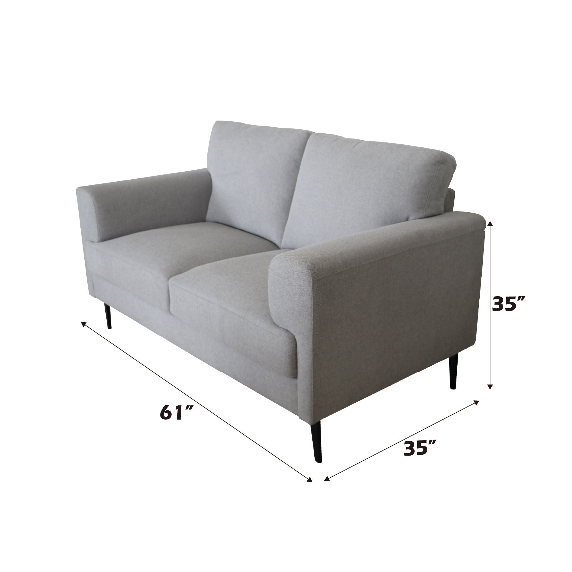 Kyrene - Loveseat - Light Gray Linen - Urban Living Furniture (Los Angeles, CA)