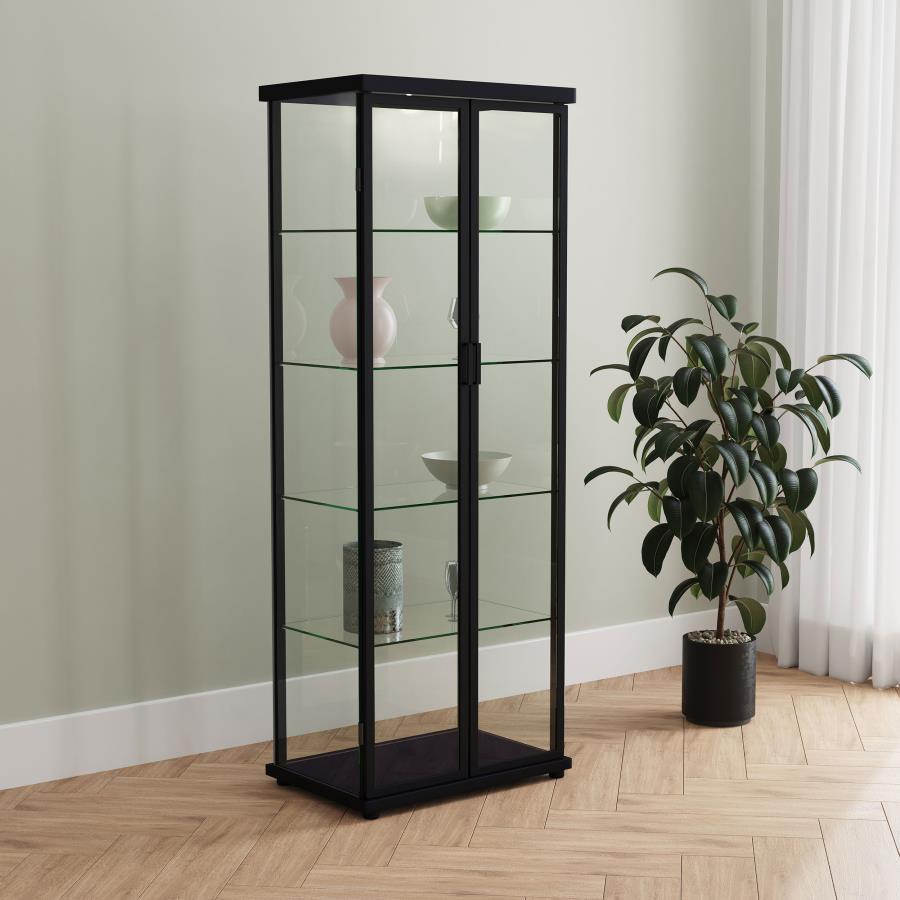 Aero - 5-Shelf Display Curio Cabinet With Led Lighting - Urban Living Furniture (Los Angeles, CA)