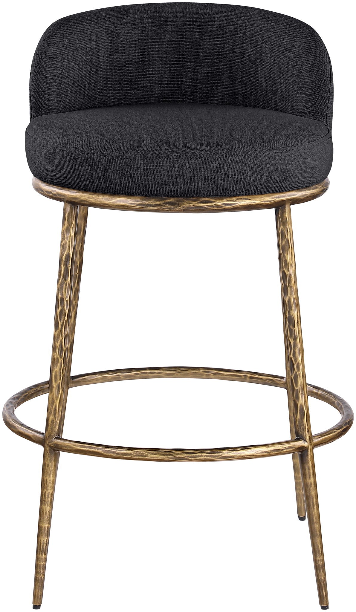Ferro - Performance Fabric Upholstered Bar Stool - Antique Brass - Urban Living Furniture (Los Angeles, CA)