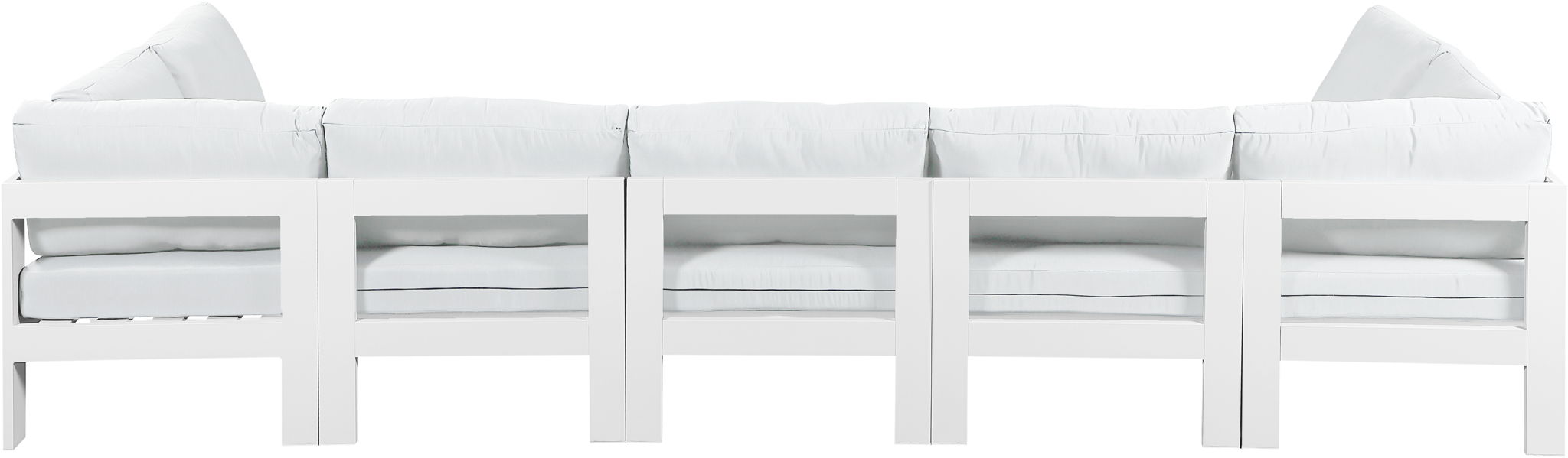 Nizuc - Outdoor Patio 7 Piece Modular Sectional With White Frame - Urban Living Furniture (Los Angeles, CA)