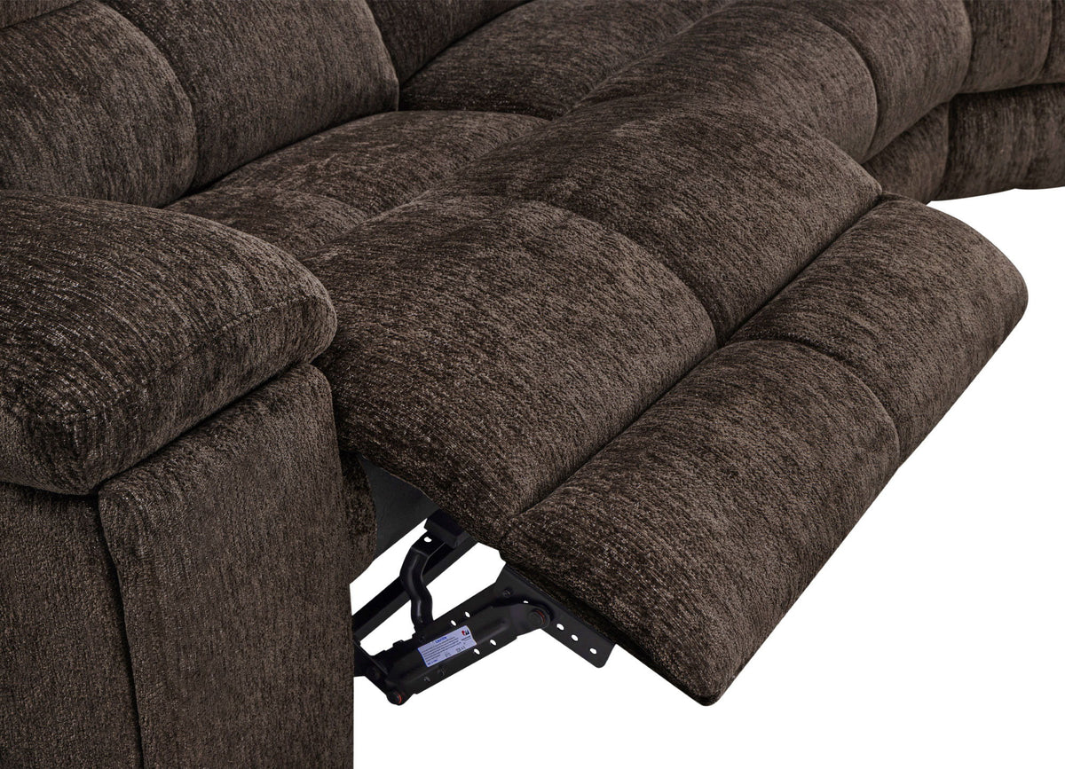 Bronco - Manual Right Arm Facing Recliner - Plush Umber