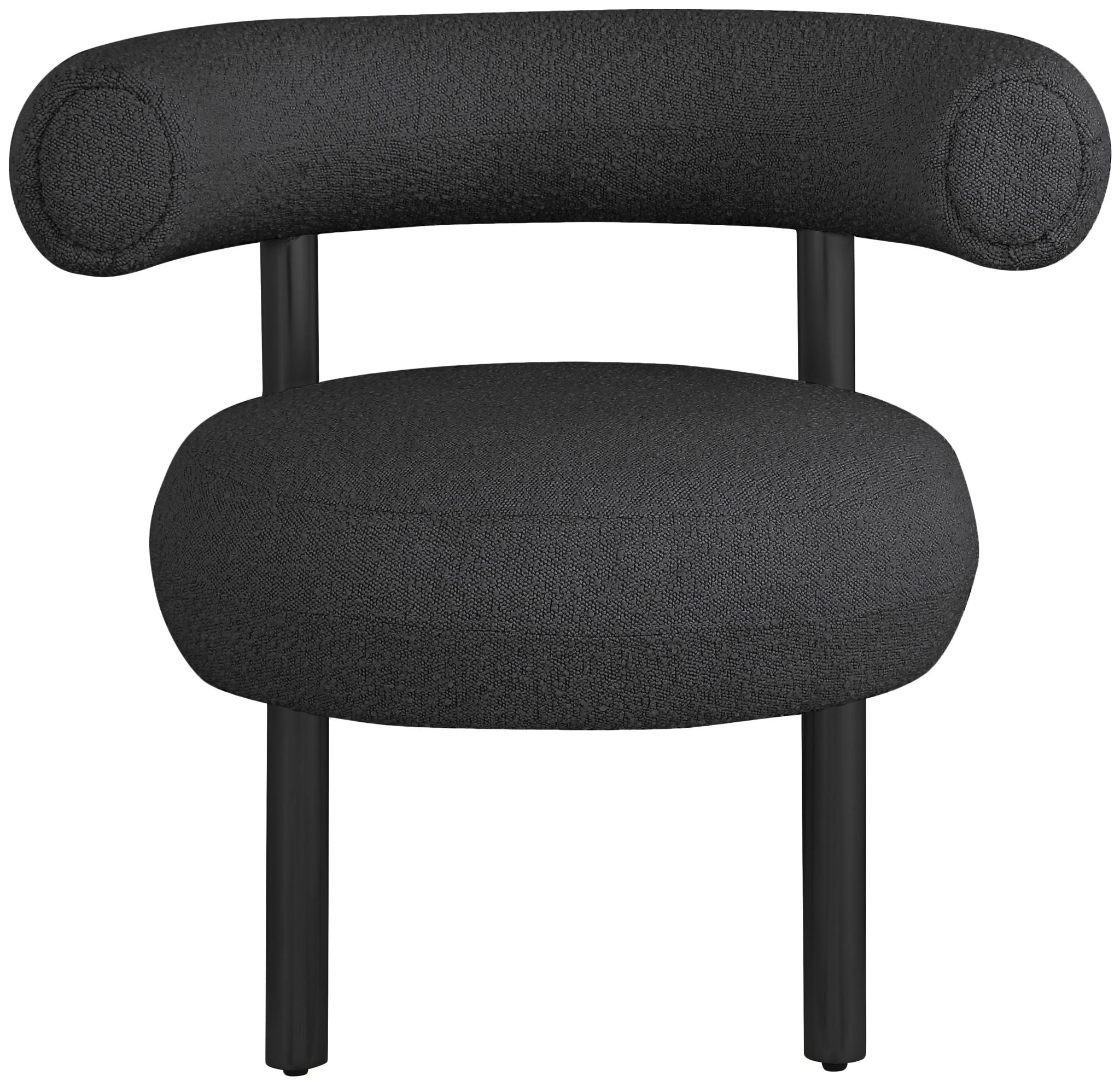 Bordeaux - Boucle Fabric Accent Chair With Black Legs - Urban Living Furniture (Los Angeles, CA)