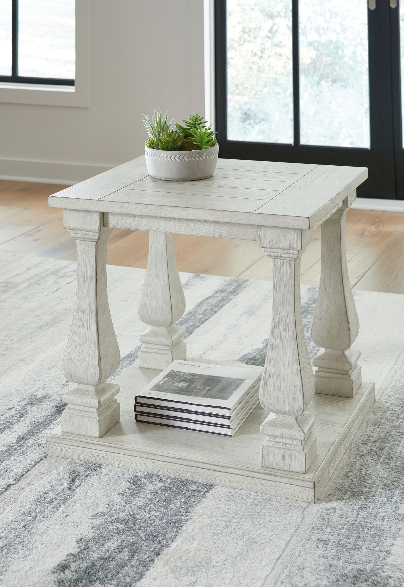 Arlendyne - Antique White - Rectangular End Table - Urban Living Furniture (Los Angeles, CA)