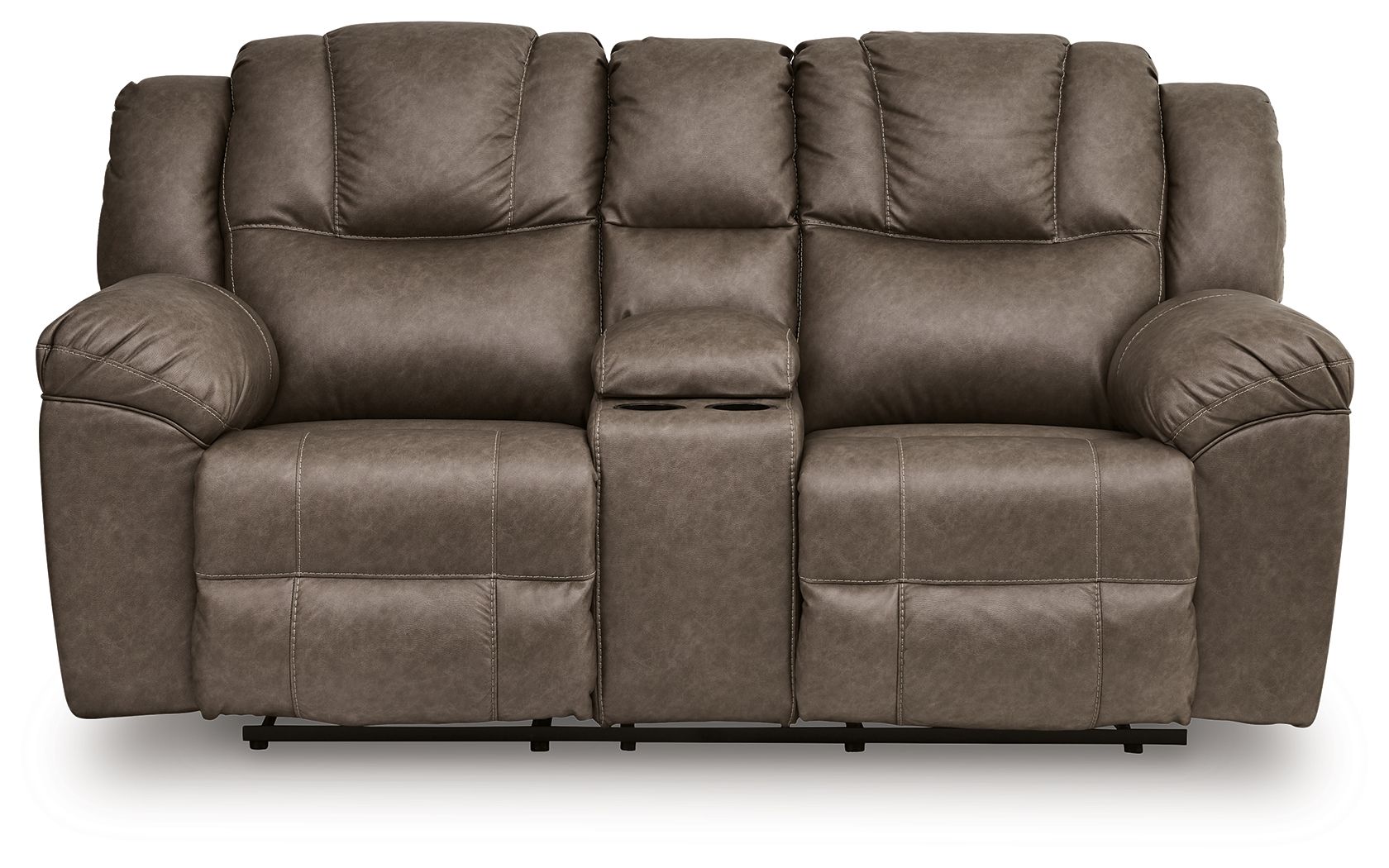 Lowilla - Double Reclining Loveseat With Console - Driftwood - Urban Living Furniture (Los Angeles, CA)