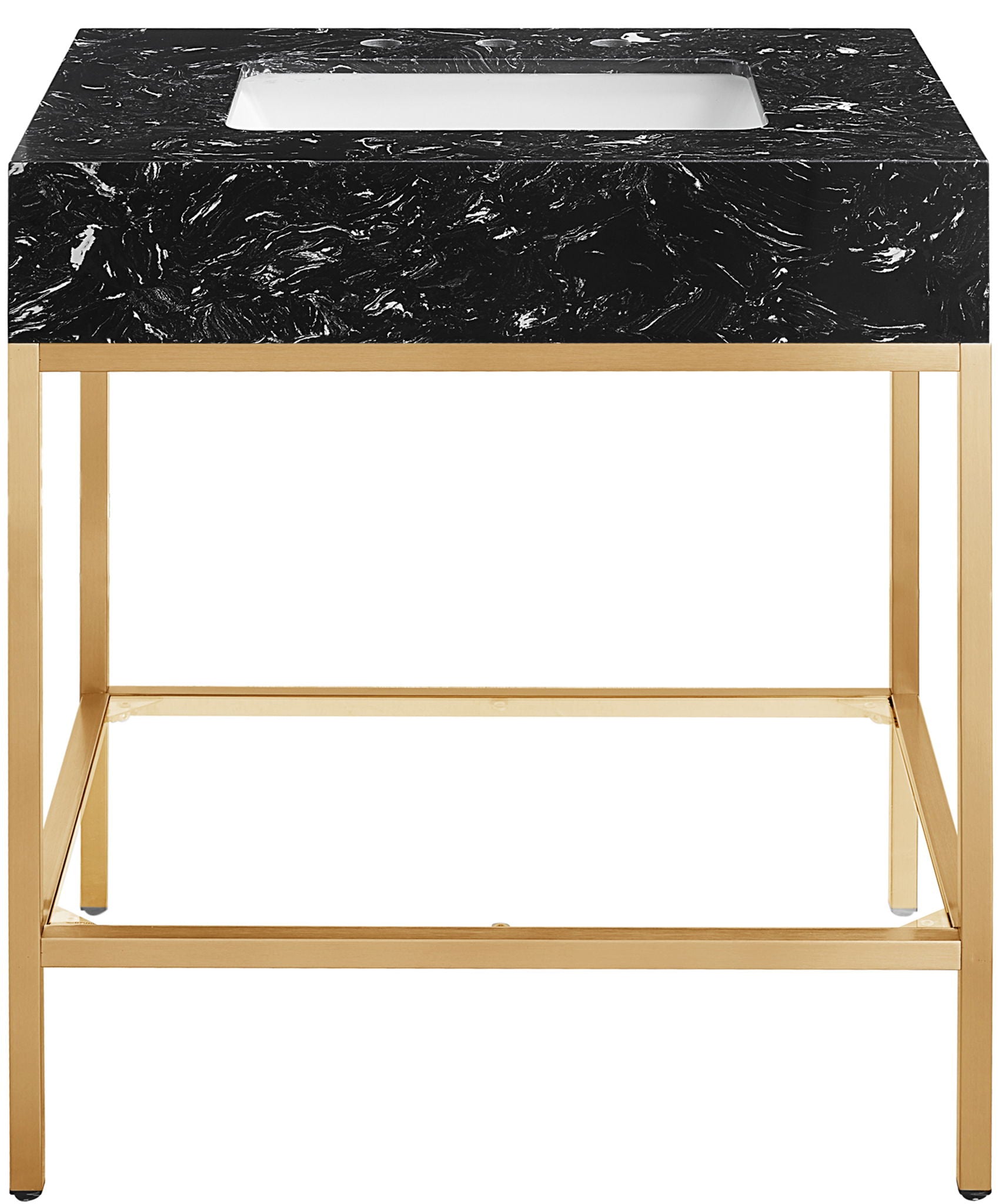 Marmo - Engineered Marble Bathroom Vanity With Gold Base - Urban Living Furniture (Los Angeles, CA)