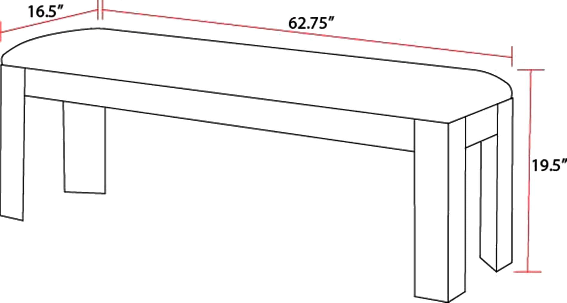 Cedar Fork - Dining Bench - Smoked Arabica - Urban Living Furniture (Los Angeles, CA)