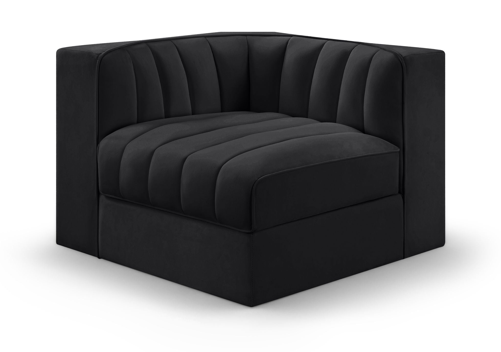 Rummi - Velvet Performance Fabric Upholstered Modular Corner Chair - Urban Living Furniture (Los Angeles, CA)