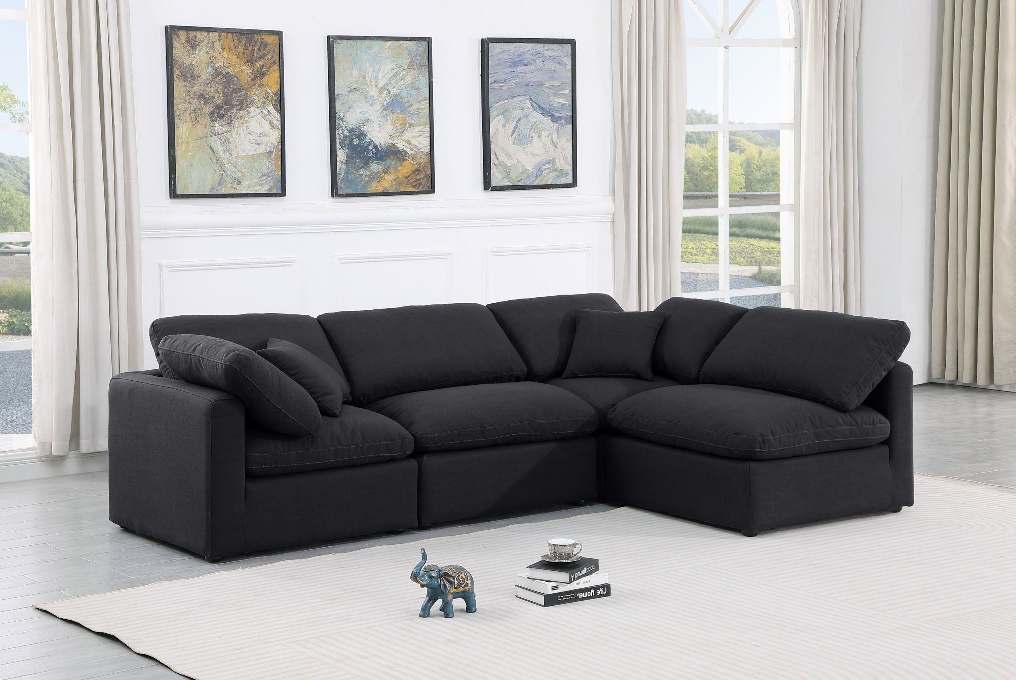 Indulge - Linen 4 Piece Modular Sectional - Urban Living Furniture (Los Angeles, CA)