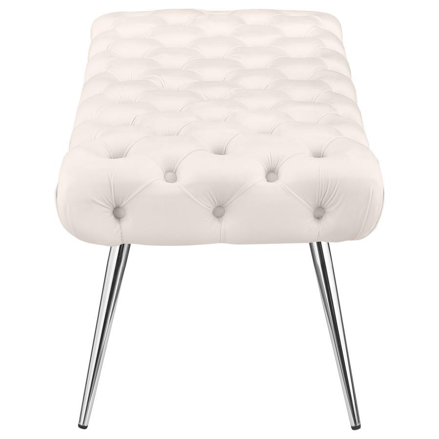 Ella - Upholstered Tufted Bench Metal Legs - Urban Living Furniture (Los Angeles, CA)