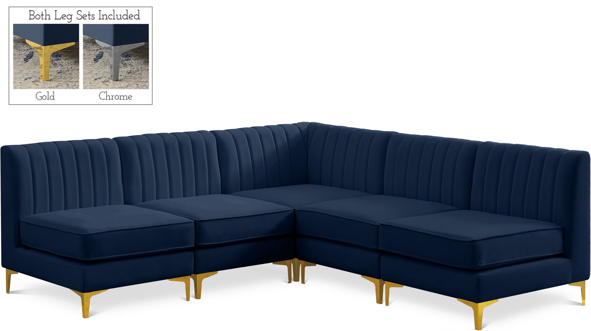 Alina - 5 Piece Armless Sectional - Urban Living Furniture (Los Angeles, CA)