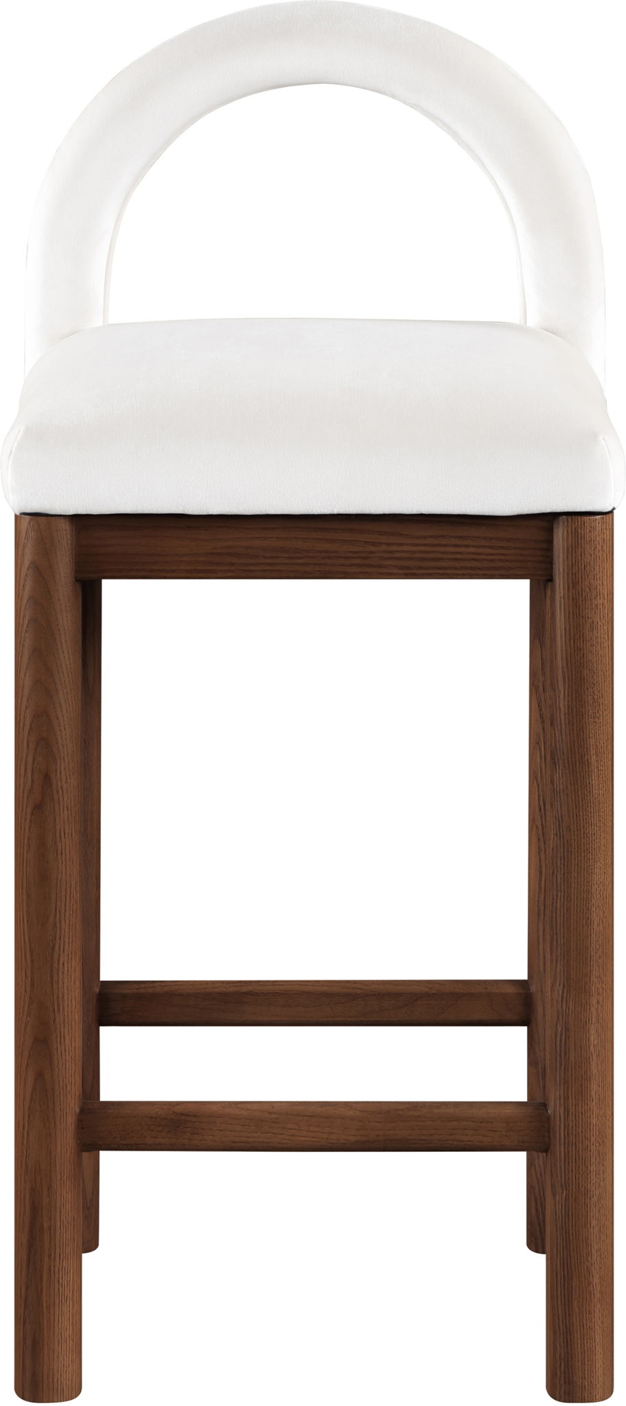 Conrad - Velvet Counter Stool With Brown Legs - Urban Living Furniture (Los Angeles, CA)