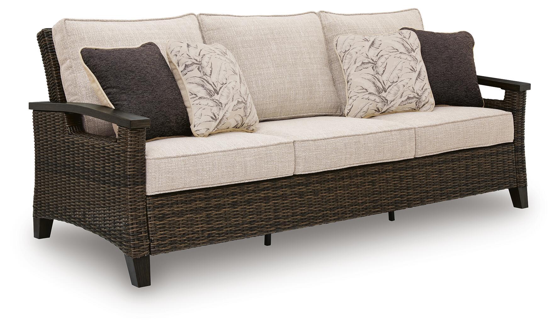 Monterey Point - Sofa With Cushion - Dark Brown - Urban Living Furniture (Los Angeles, CA)
