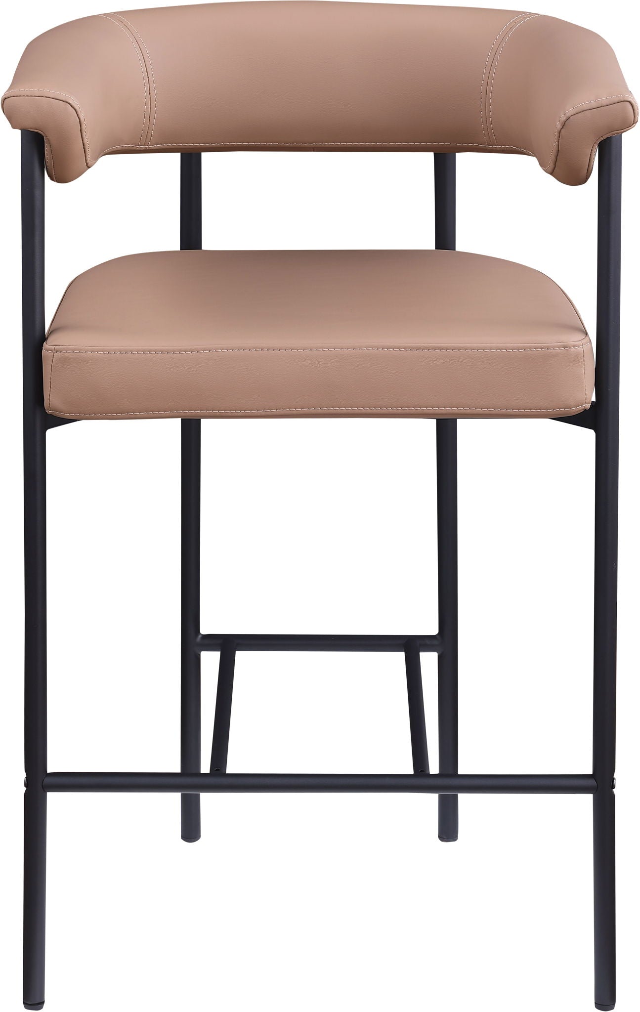 Malin - Faux Leather Counter Stool (Set of 2) - Tan - Urban Living Furniture (Los Angeles, CA)