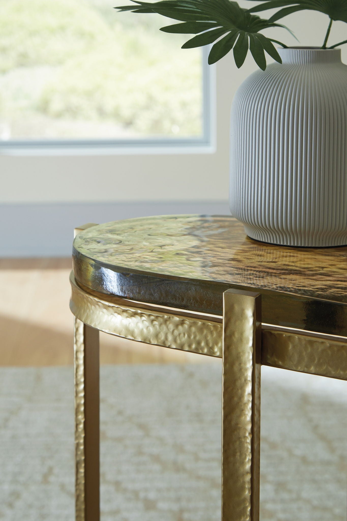 Porterville - Gold Finish - Accent Table - Urban Living Furniture (Los Angeles, CA)