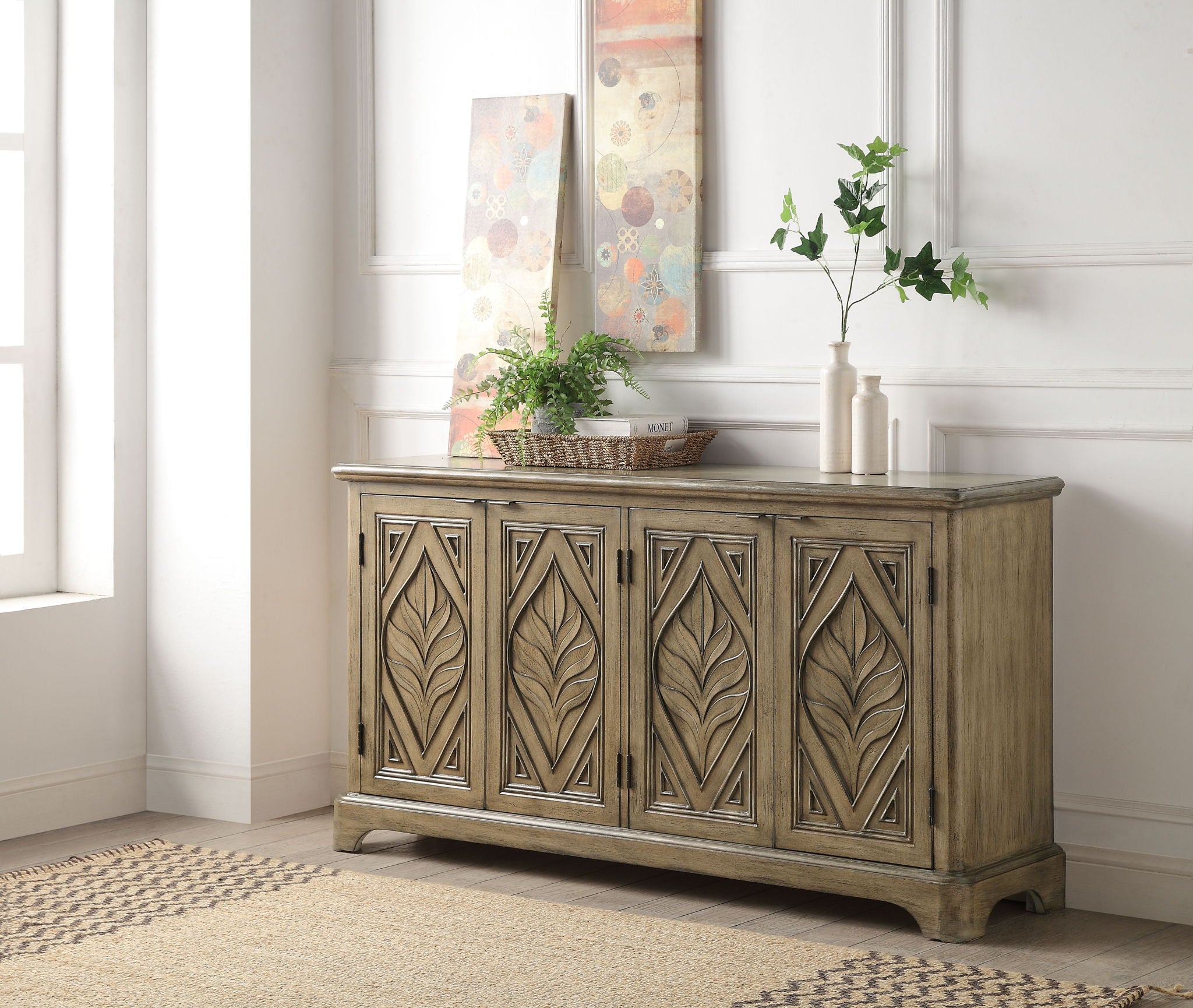 Orana - Console Cabinet - Oak - Urban Living Furniture (Los Angeles, CA)