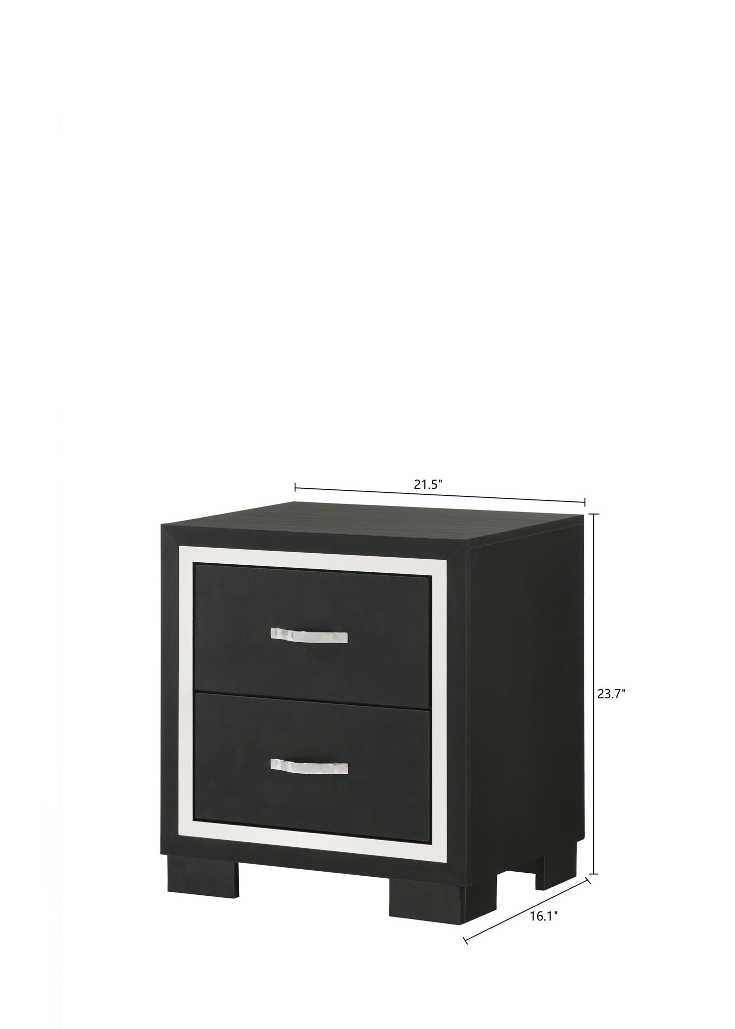 Gennro - Nightstand - Black - Urban Living Furniture (Los Angeles, CA)