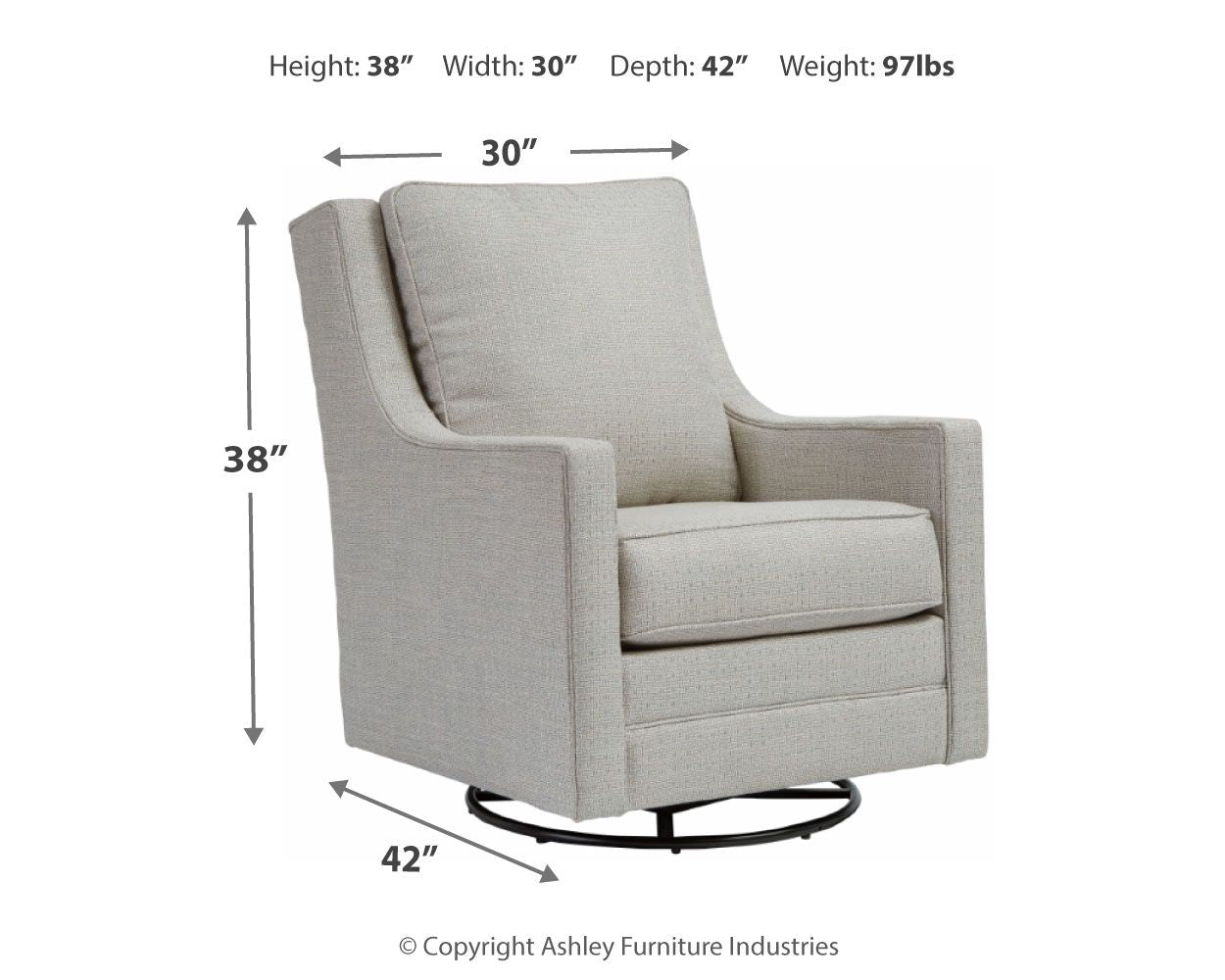 Kambria - Swivel Glider Accent Chair - Urban Living Furniture (Los Angeles, CA)