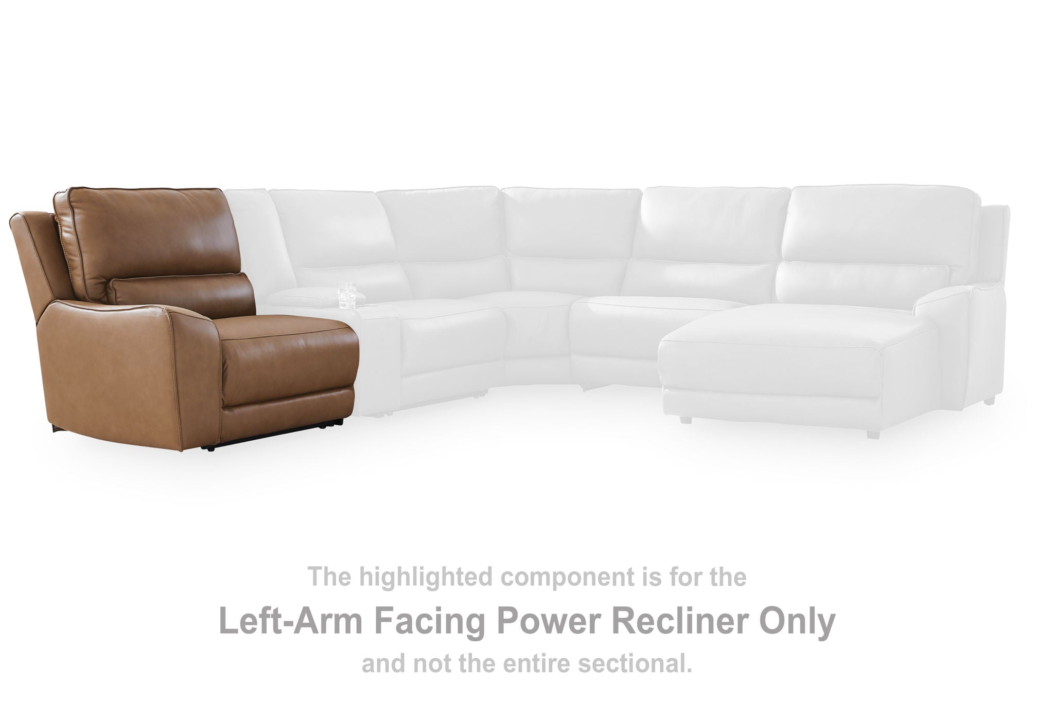 DeepWakes - LAF Zero Wall Power Recliner - Caramel - Urban Living Furniture (Los Angeles, CA)