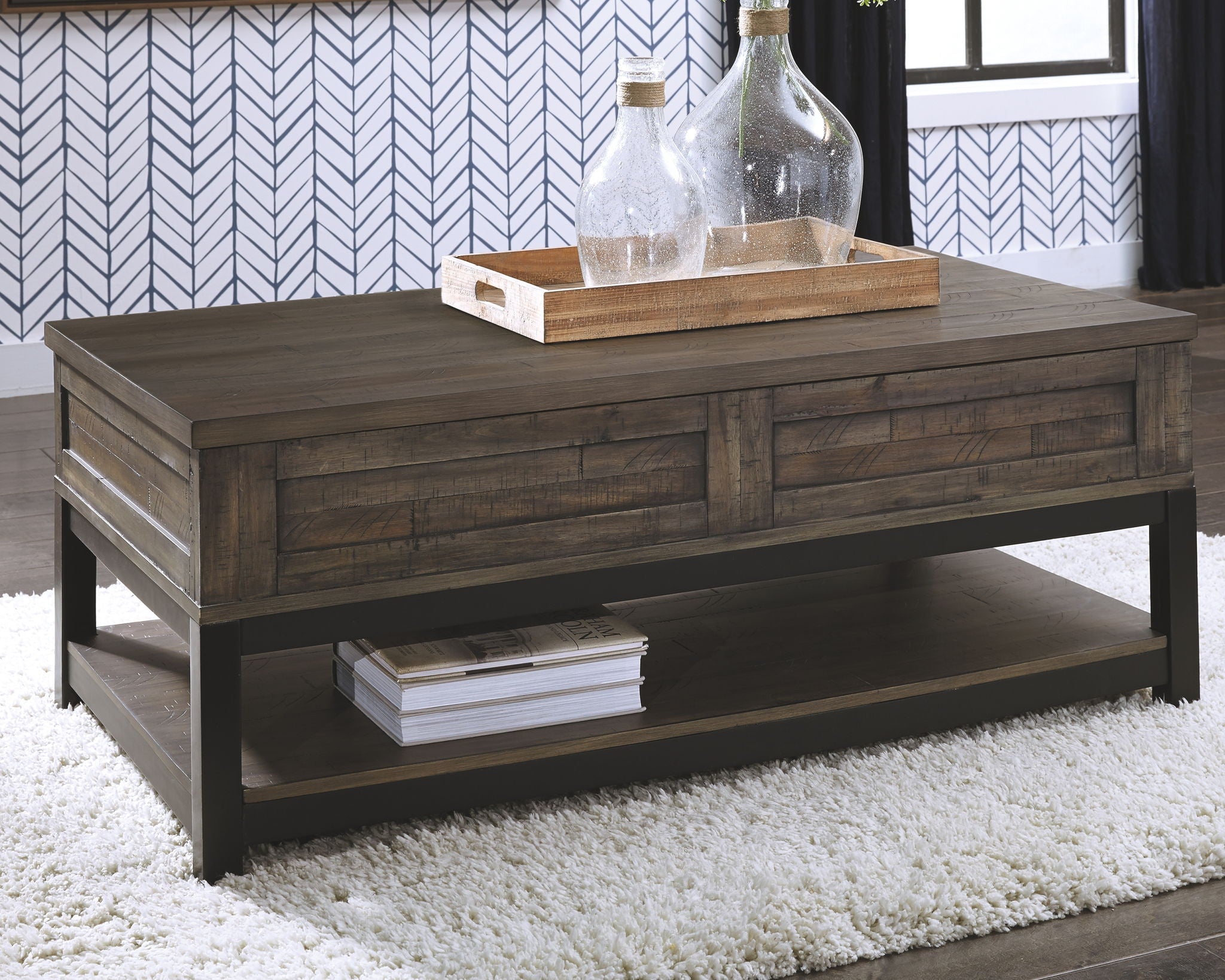 Johurst - Grayish Brown - LIFT TOP COCKTAIL TABLE - Urban Living Furniture (Los Angeles, CA)