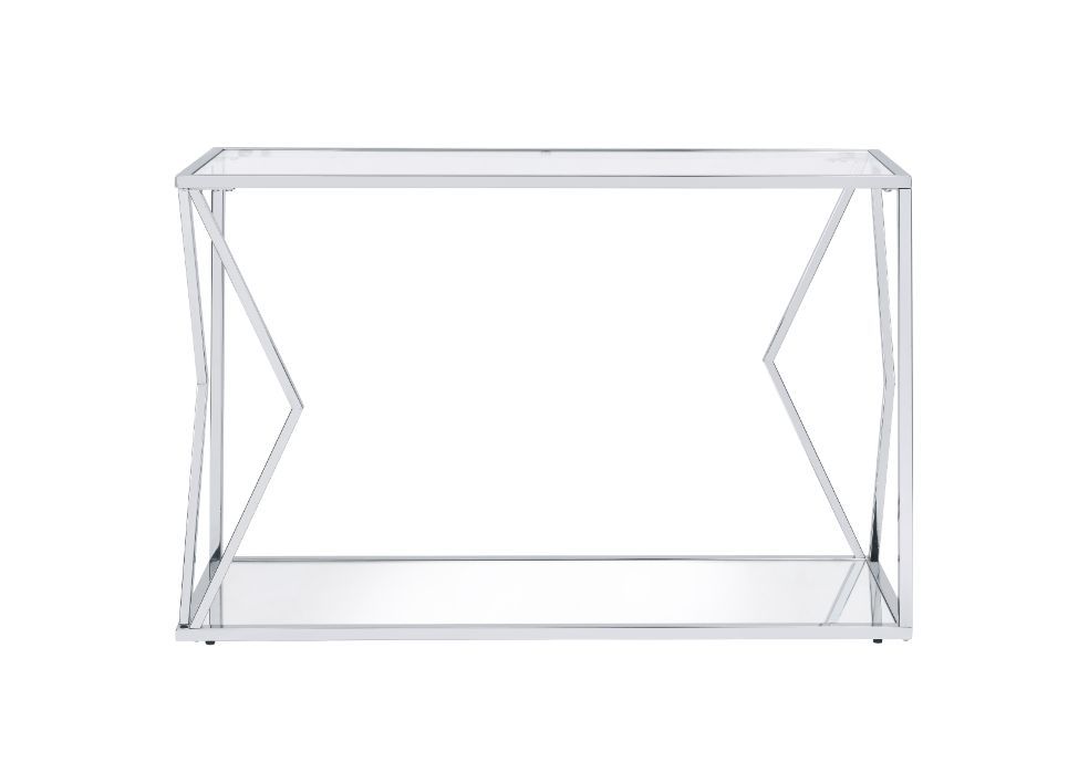 Virtue - Sofa Table - Clear Glass & Chrome - Urban Living Furniture (Los Angeles, CA)