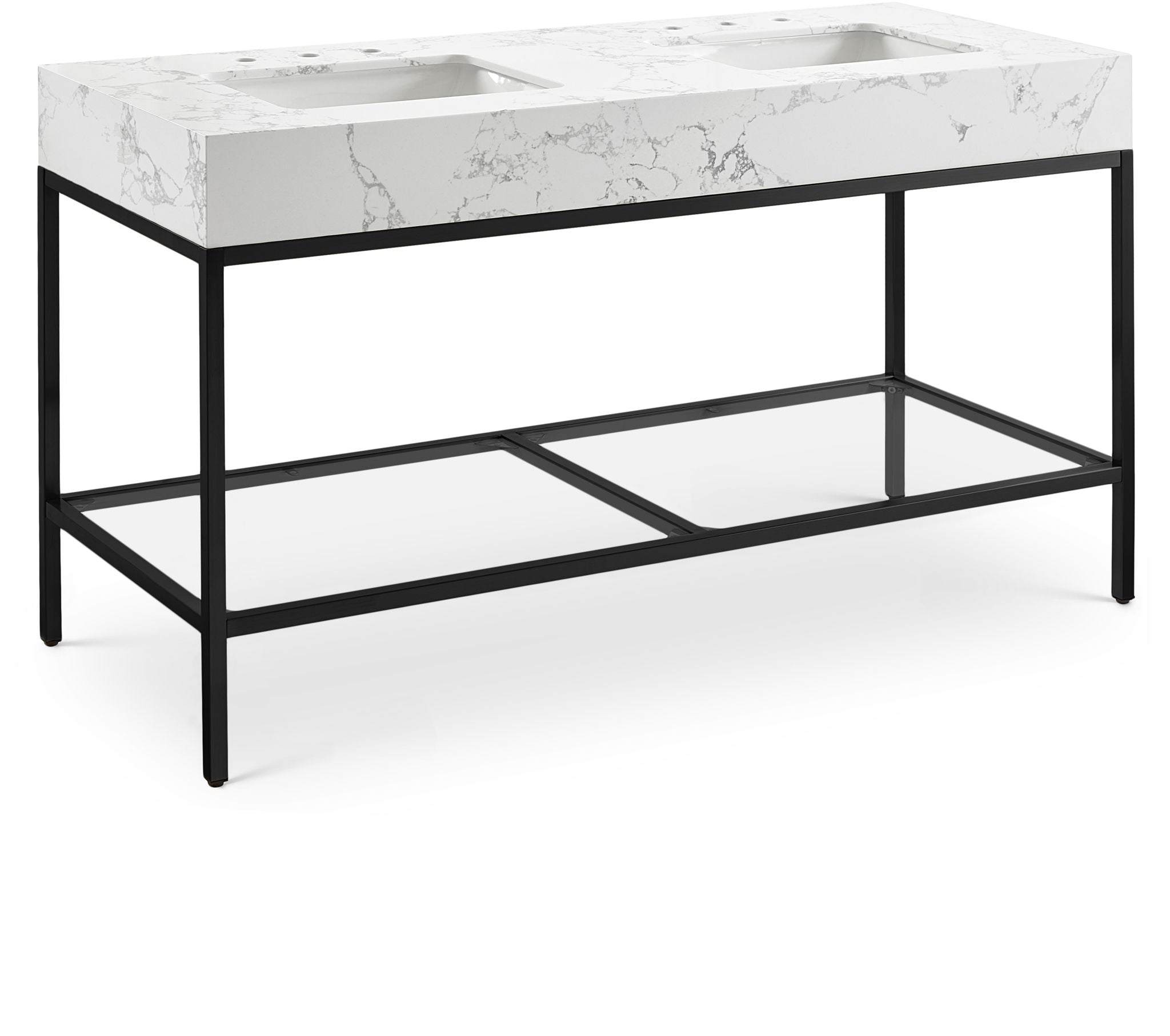Marmo - Engineered Marble Bathroom Vanity With Black Base - Urban Living Furniture (Los Angeles, CA)
