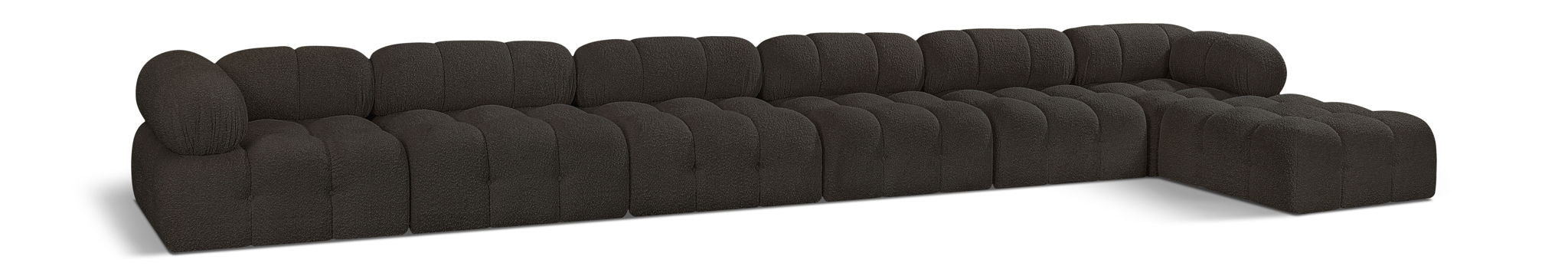 Ames - 7 Piece Boucle Fabric Modular L-Shaped Sectional - Urban Living Furniture (Los Angeles, CA)