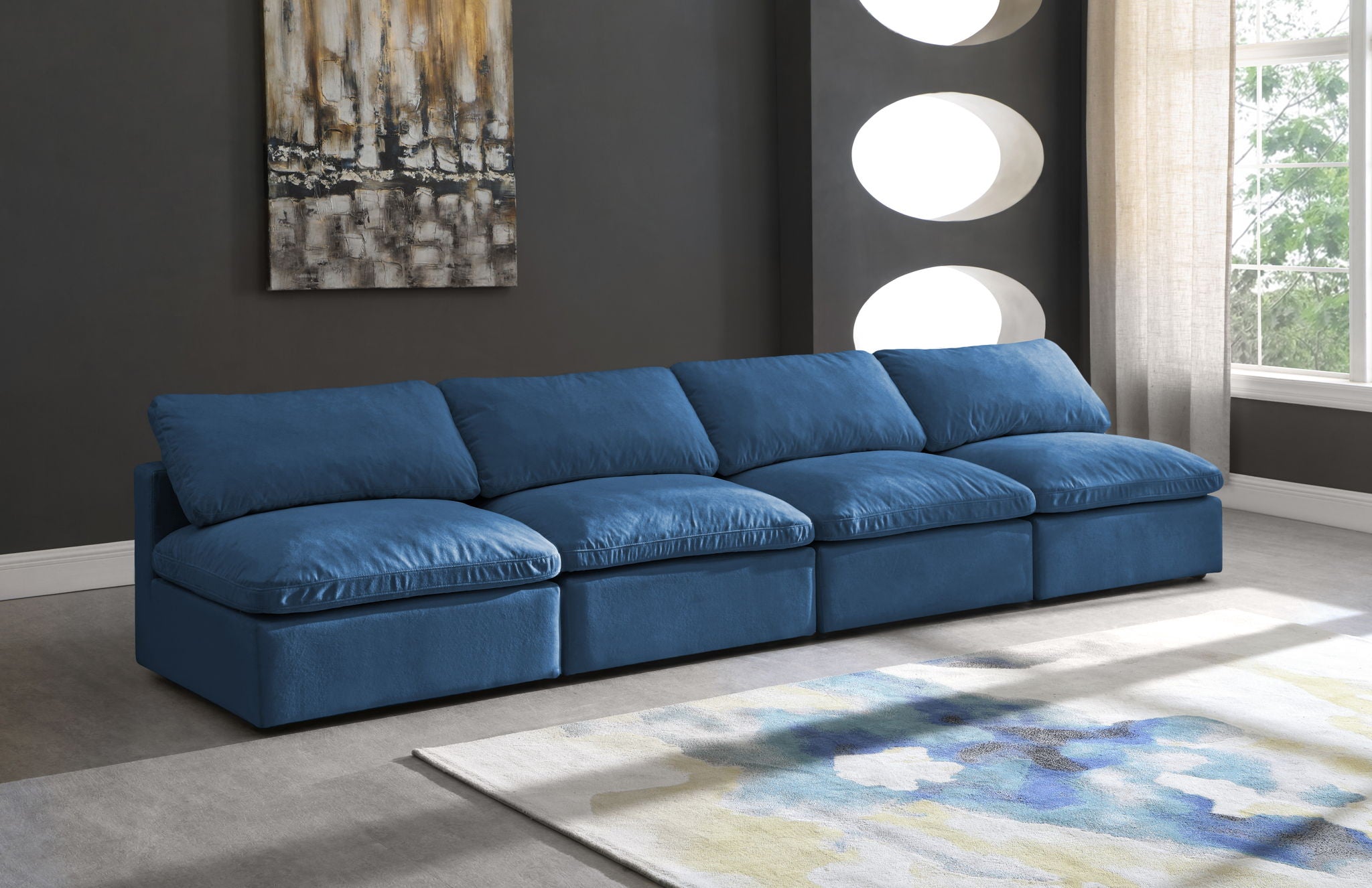 Plush - Modular Armless 4 Seat Sofa - Urban Living Furniture (Los Angeles, CA)