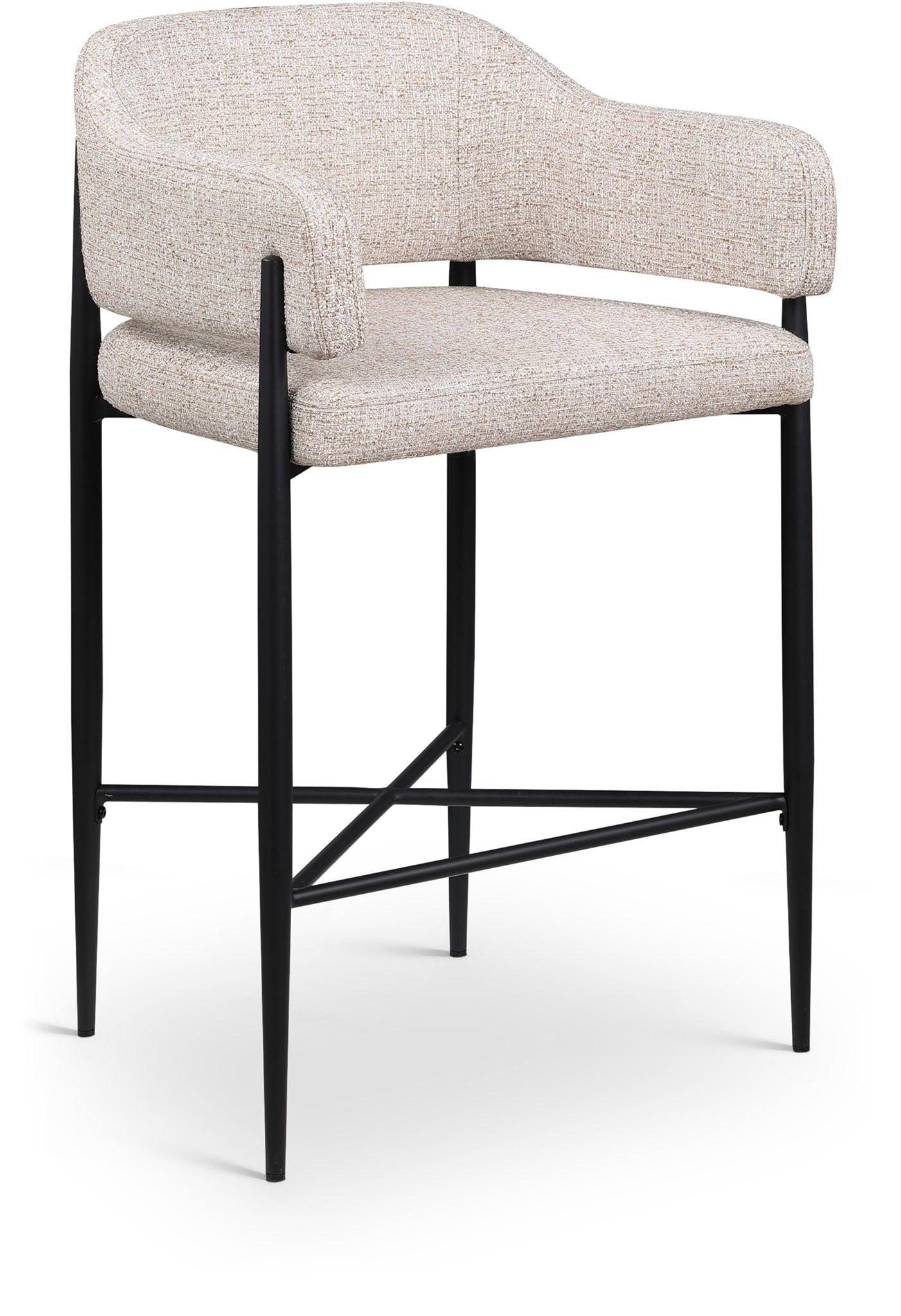 Dame - Fabric Upholstered Counter Stool (Set of 2) - Urban Living Furniture (Los Angeles, CA)