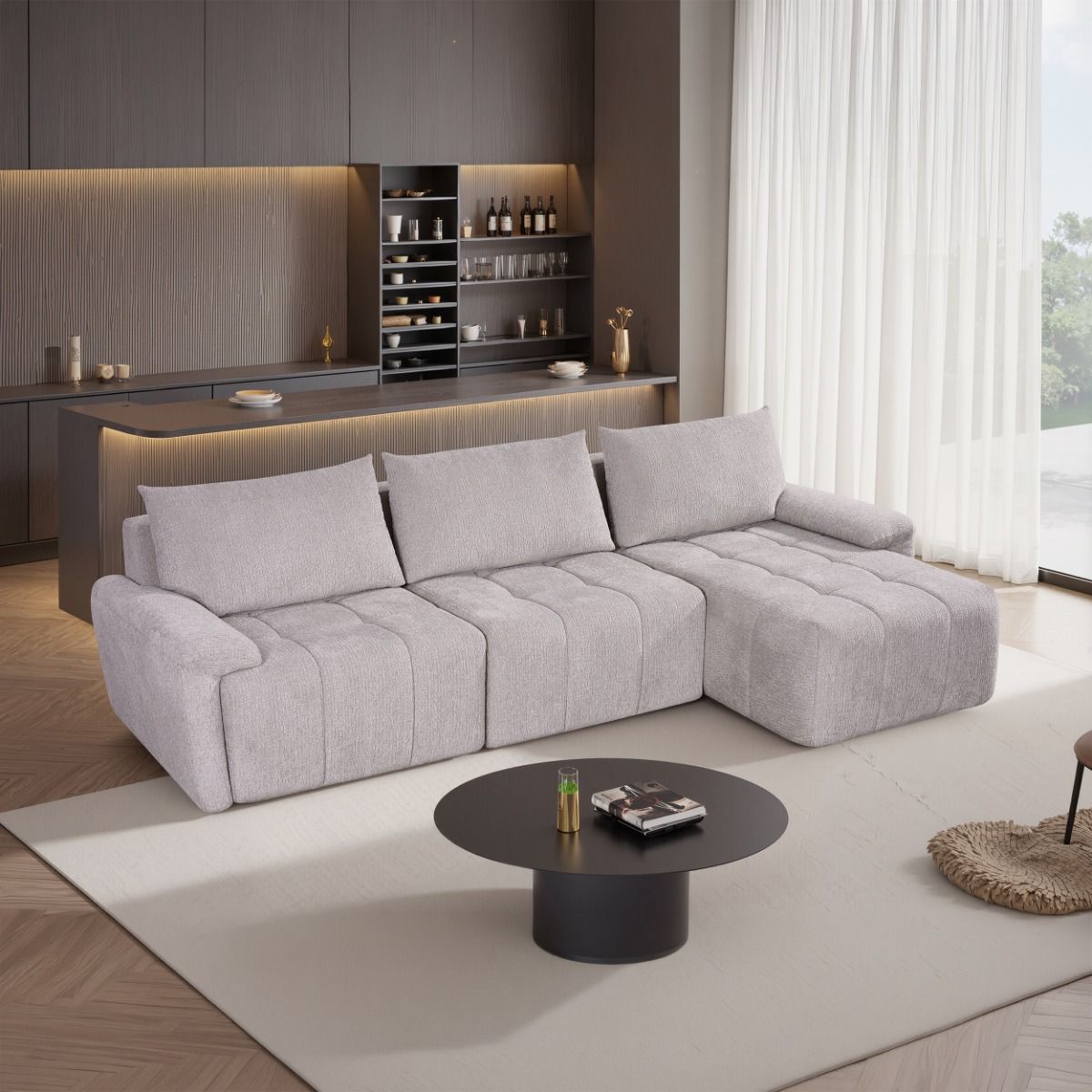 Dorcas - Sectional Sofa - Gray - Urban Living Furniture (Los Angeles, CA)